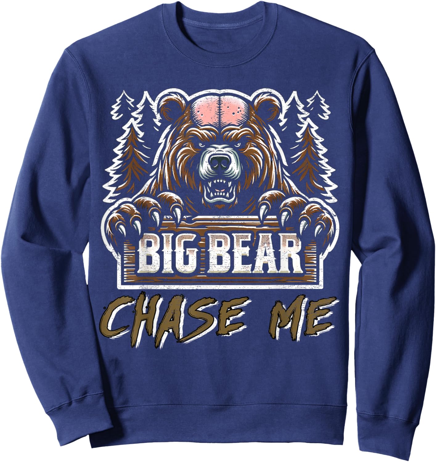 Great Outdoors Adventure Funny Movie Bear Mountain Sweatshirt - Sweatshirt | Navy