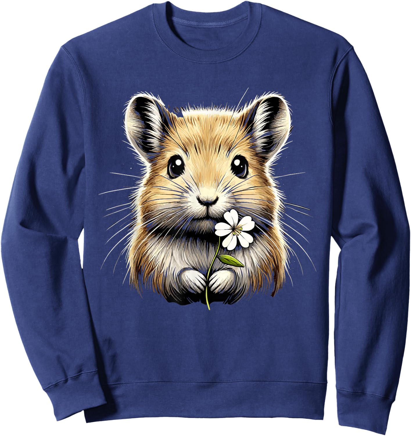 Adorable American Pika Habitat And Conservation Design Sweatshirt - Sweatshirt | Navy
