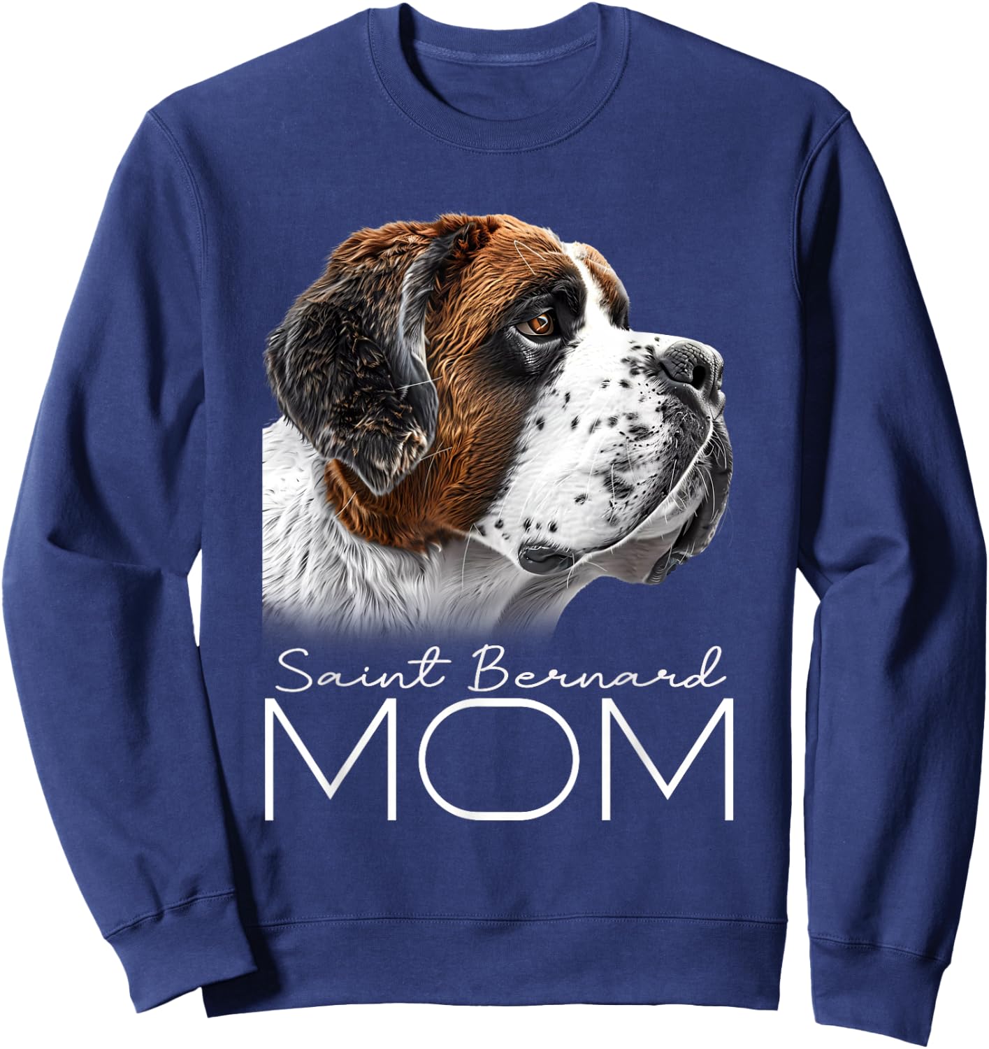 Saint Bernard Mom Sweatshirt - Sweatshirt | Navy