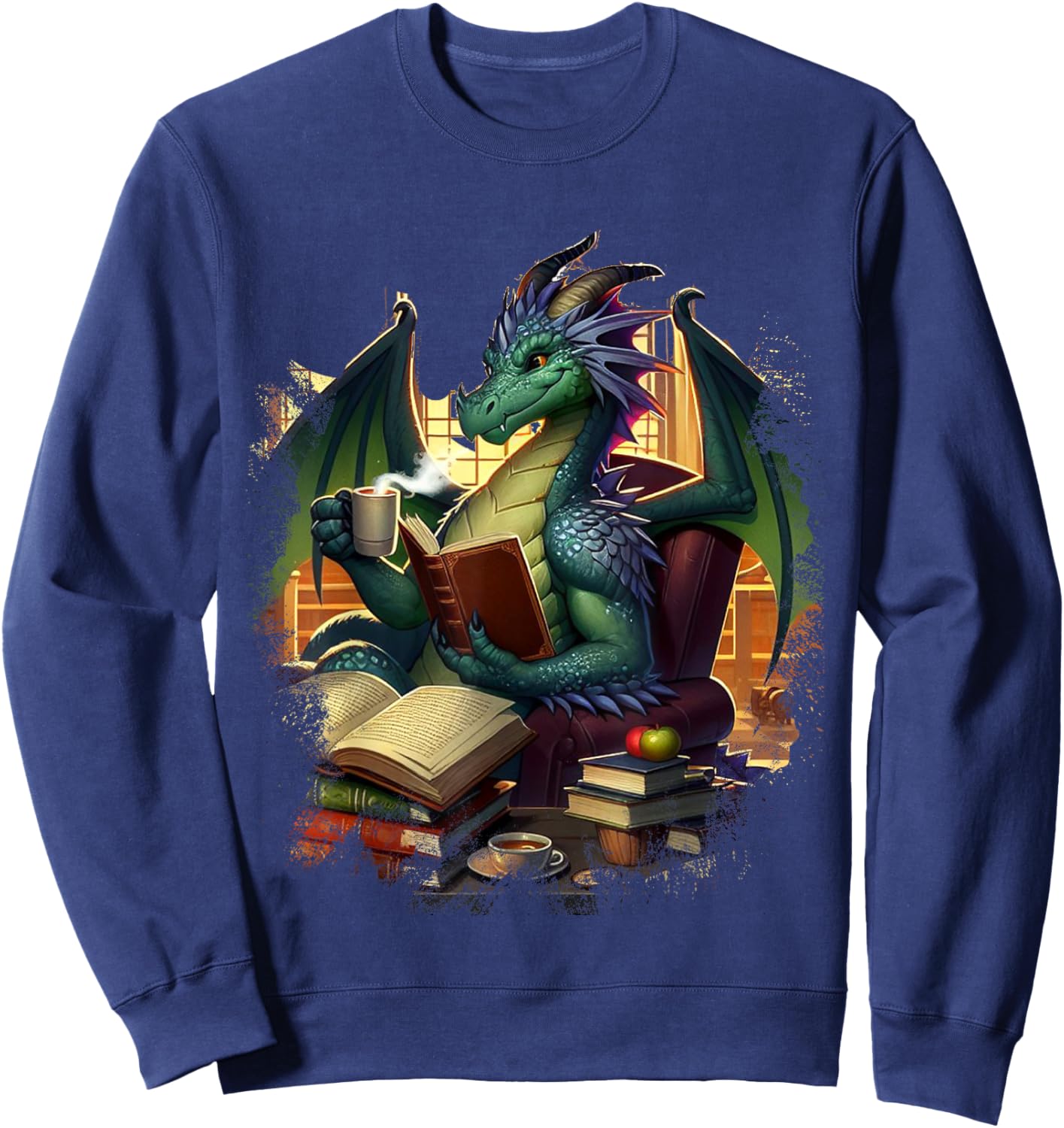 Dragon Chinese Mythical Creature Japanese Sweatshirt - Sweatshirt | Navy