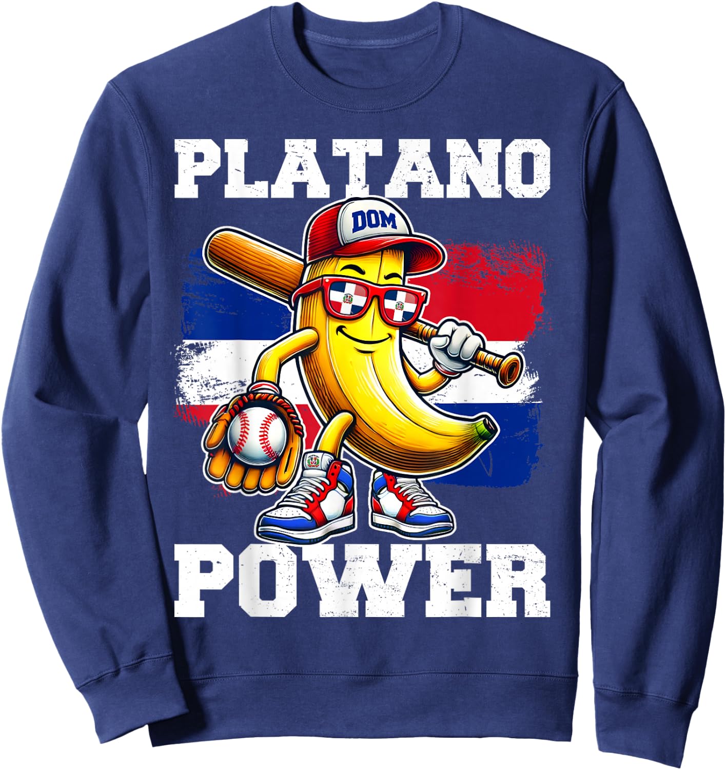 Dominican Republic Platano Power Flag for Boys Kids Toddlers Sweatshirt - Sweatshirt | Navy
