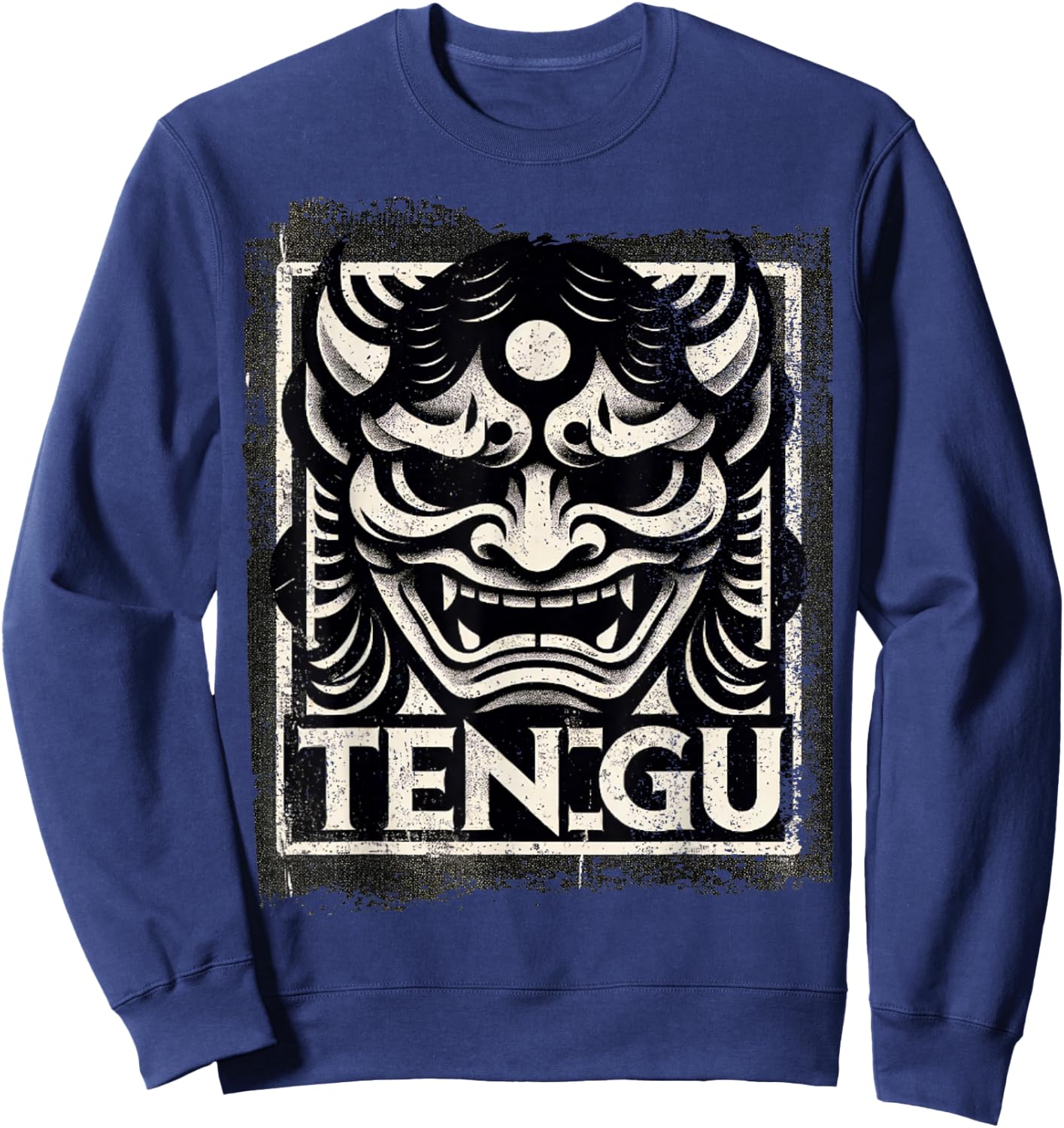Tengu Vintage Folklore Sweatshirt - Sweatshirt | Navy