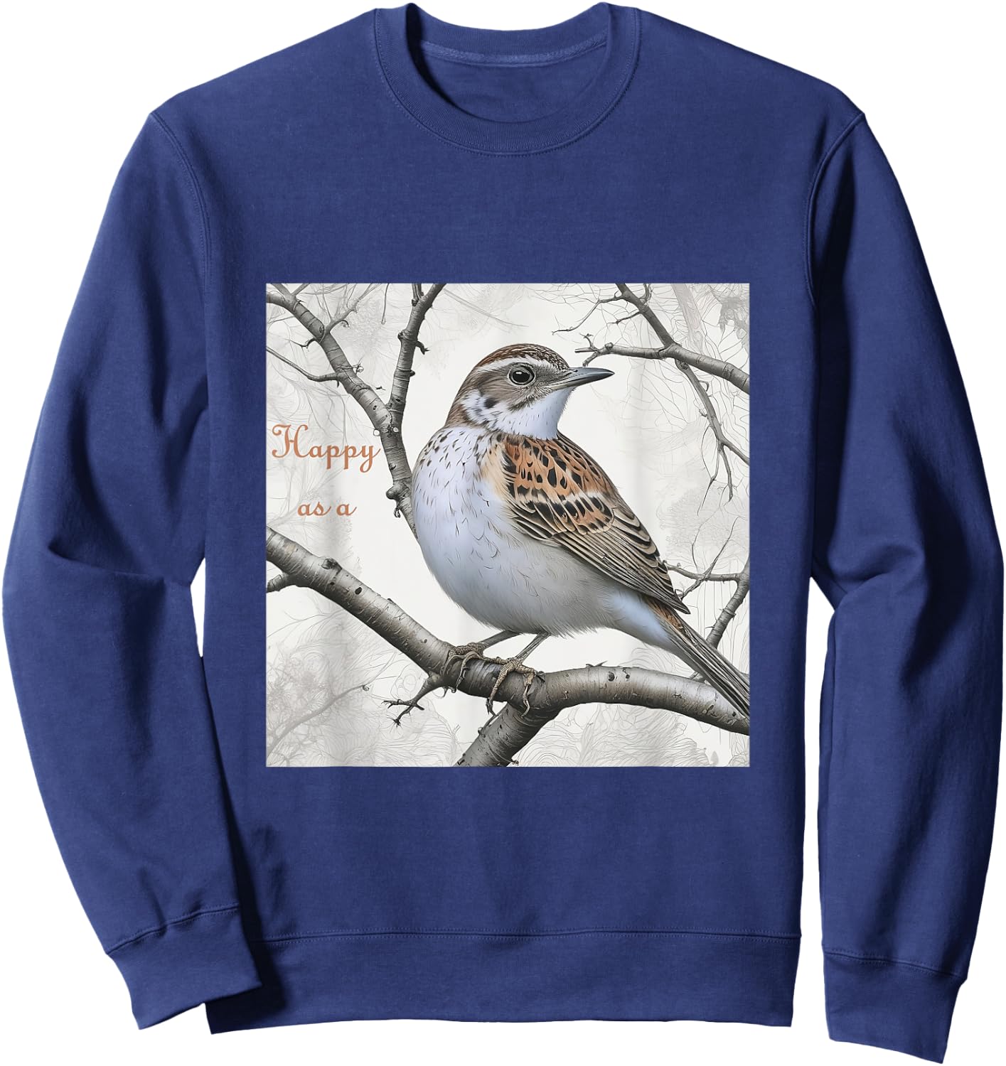 Happy as a lark Sweatshirt - Sweatshirt | Navy