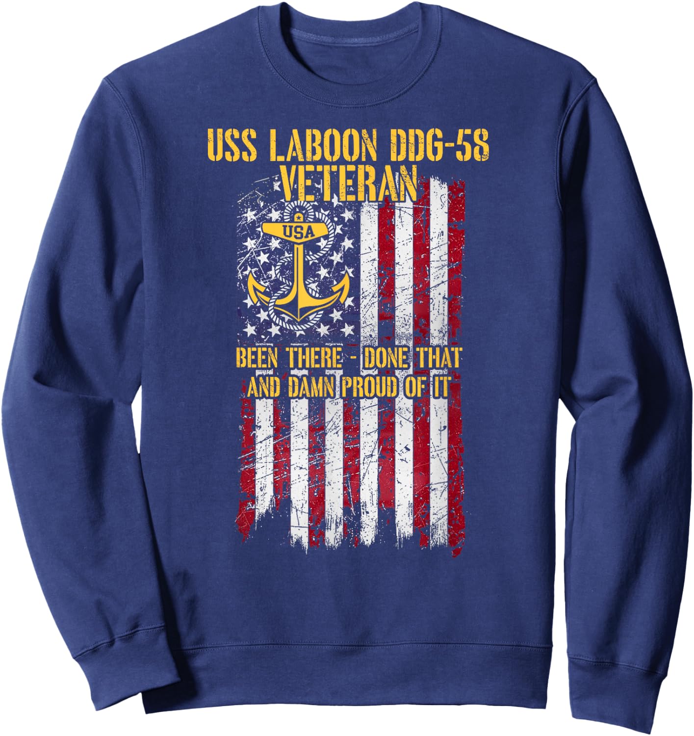 USS Laboon DDG-58 Destroyer Veteran Sweatshirt - Sweatshirt | Navy