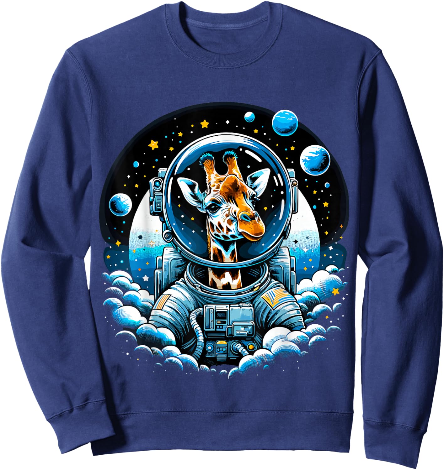 Astronaut Giraffe Sweatshirt - Sweatshirt | Navy