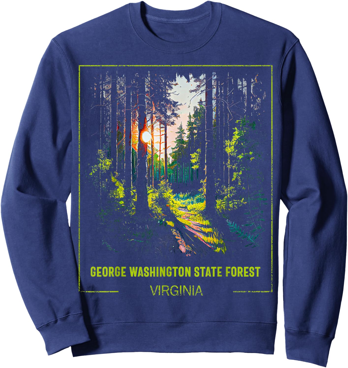 George Washington State Forest Virginia Sweatshirt - Sweatshirt | Navy