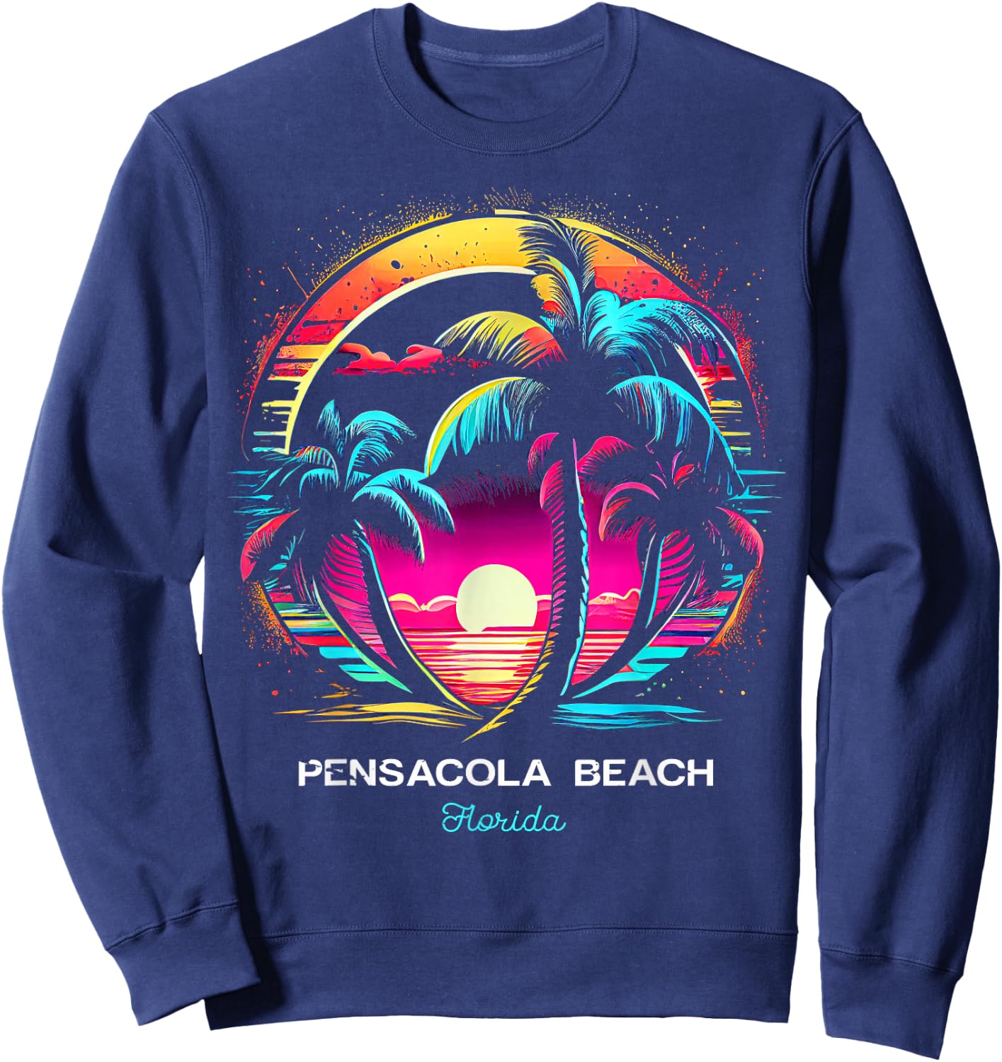 Pensacola Beach Florida Sweatshirt - Sweatshirt | Navy