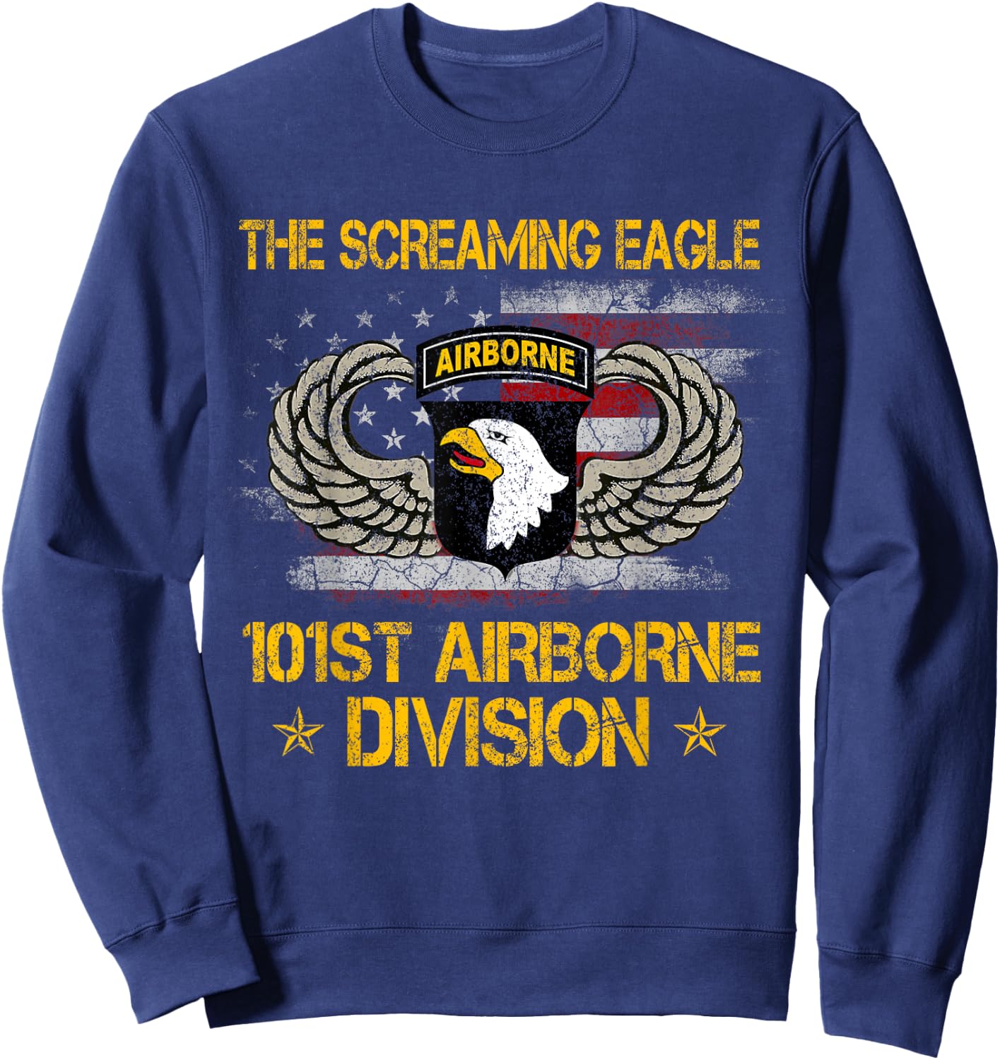 101st Airborne Division Veteran , Veterans Day Gifts Sweatshirt - Sweatshirt | Navy