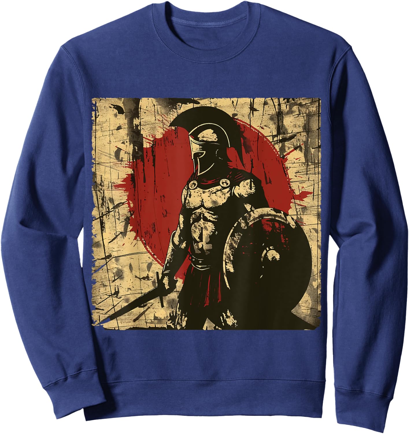 Sparta Spartan Fighter Helmet Greeks Leonidas Sparta Sweatshirt - Sweatshirt | Navy