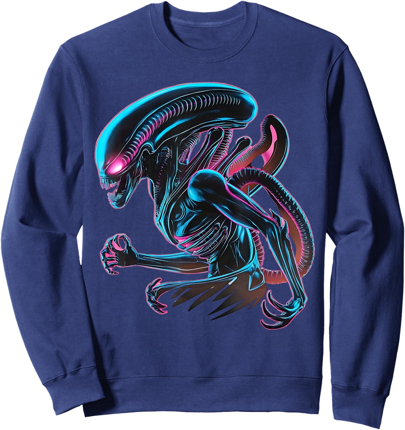 Illustrated poster with Alien Xenomorph Alien 45th Anniversa Sweatshirt - Sweatshirt | Navy