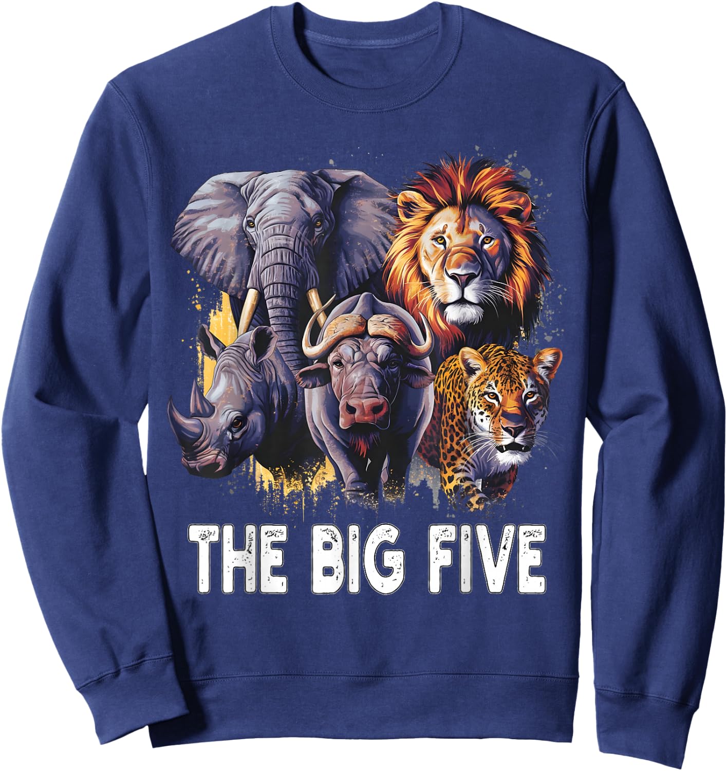 South Africa Big 5 Wildlife For South Africans Sweatshirt - Sweatshirt | Navy
