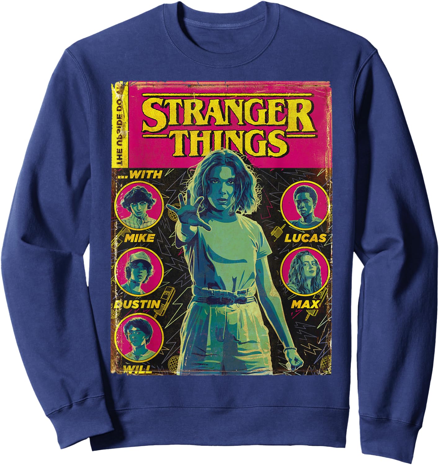 Netflix Stranger Things Group Shot Comic Cover Sweatshirt - Sweatshirt | Navy