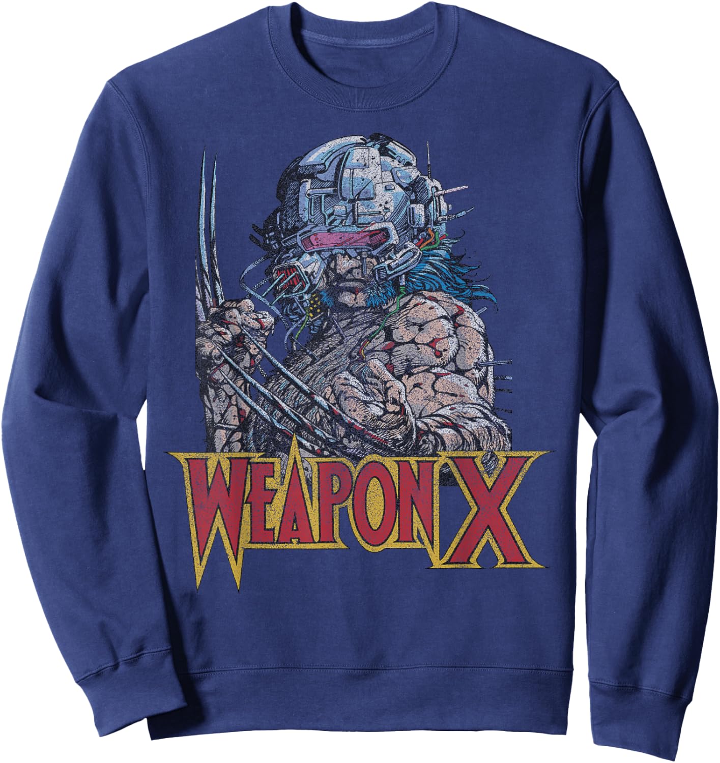 Marvel Weapon X Portrait Sweatshirt - Sweatshirt | Navy