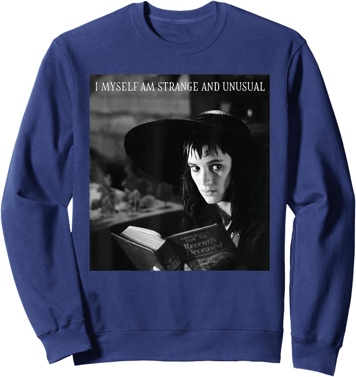 Beetlejuice - Lydia I Myself Am Strange and Unusual Sweatshirt - Sweatshirt | Navy