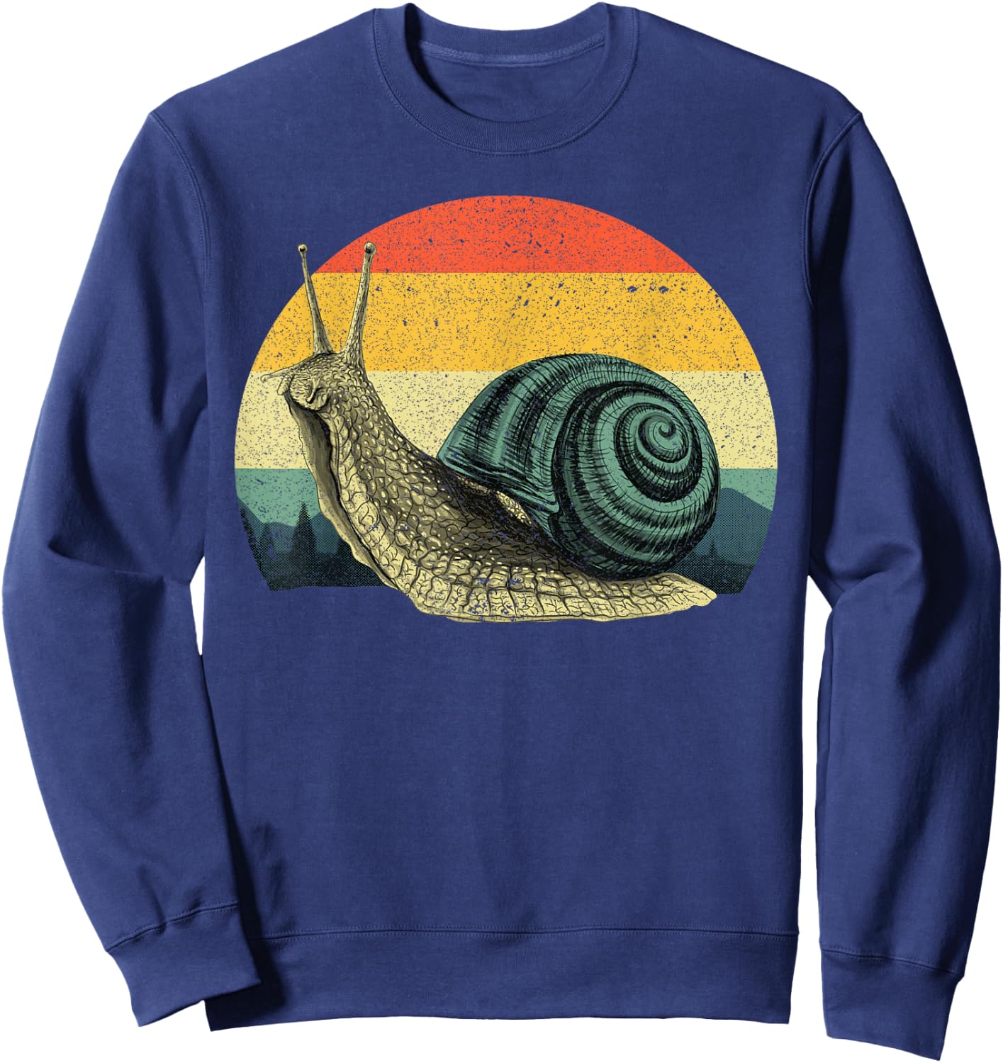 Cute Snail Women Snails Slug Gardening Animal Lover Sweatshirt - Sweatshirt | Navy