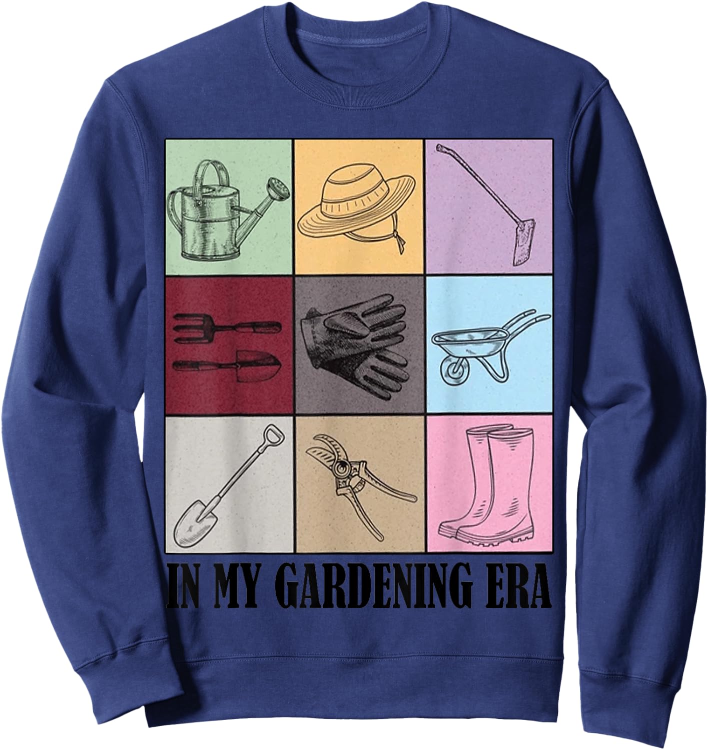 funny Gardening Lover Gift Ideas Plant Lover , Men's Grey Classic Fit Short Sleeve , Small Sweatshirt - Sweatshirt | Navy