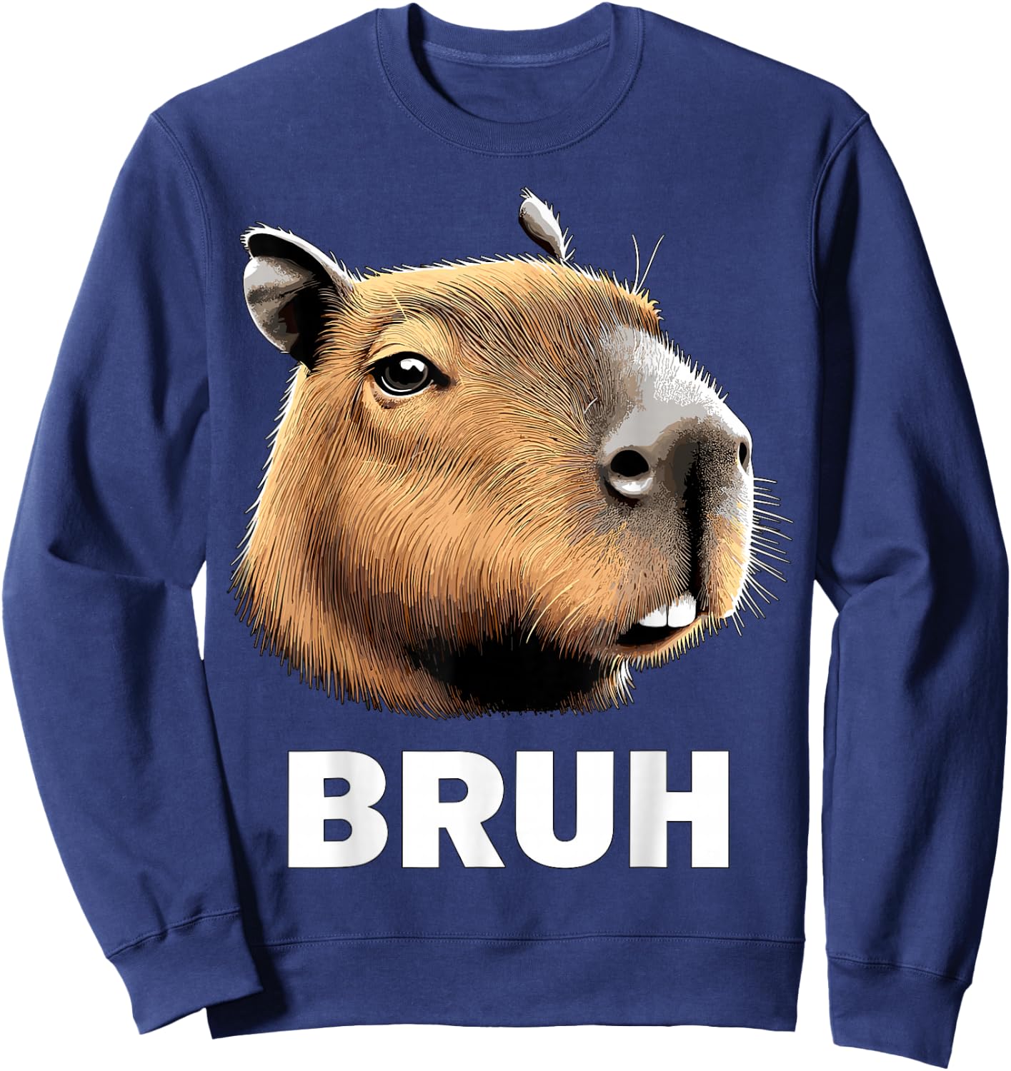 Capybara Bruh Sweatshirt - Sweatshirt | Navy