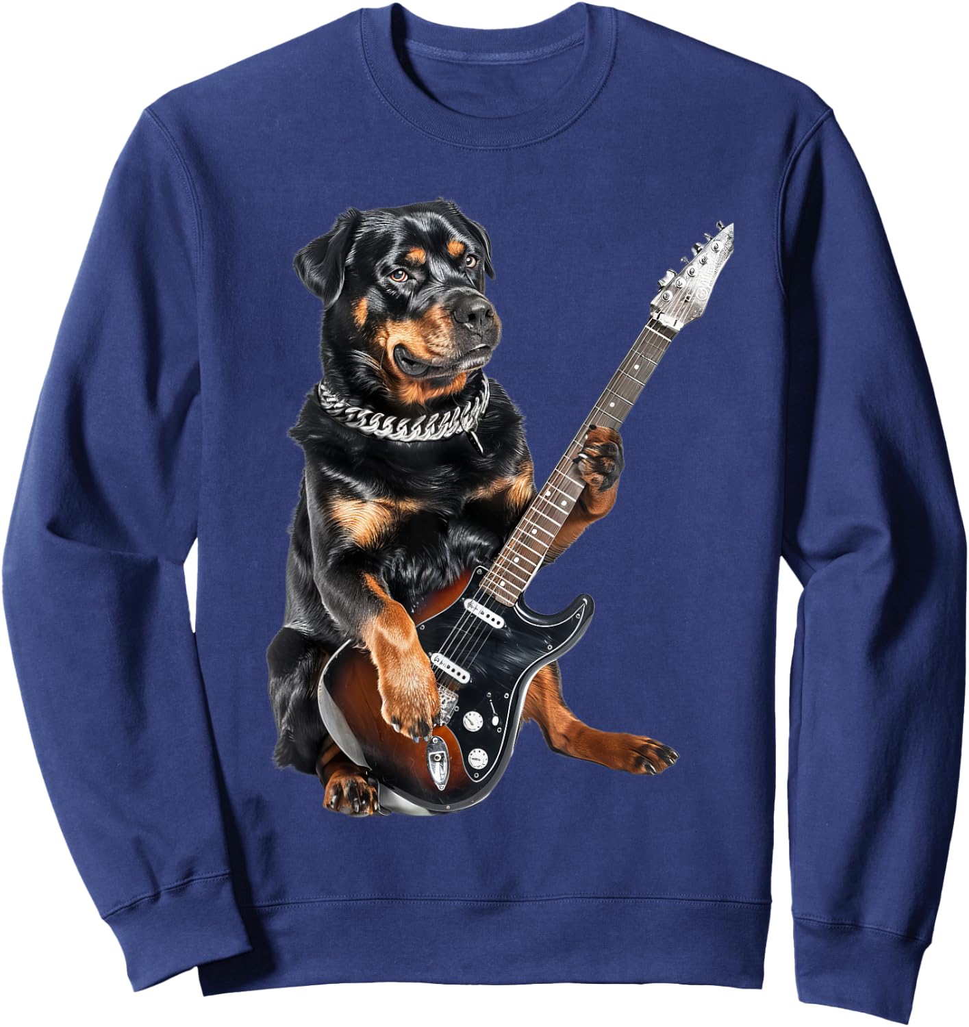 Rottweiler Guitar Sweatshirt - Sweatshirt | Navy