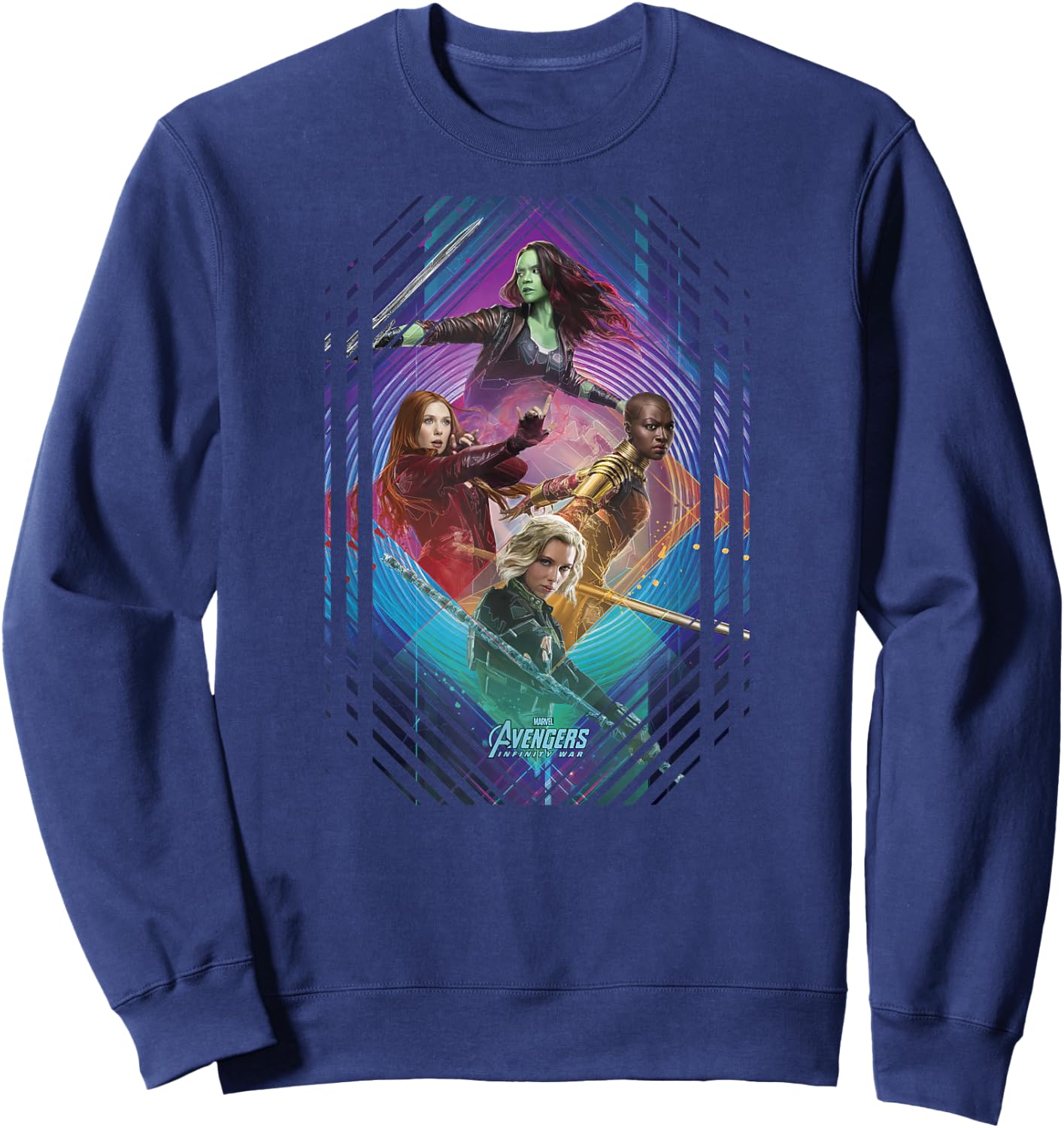 Marvel Infinity War Gamora Okoye Black Widow Small Sweatshirt - Sweatshirt | Navy