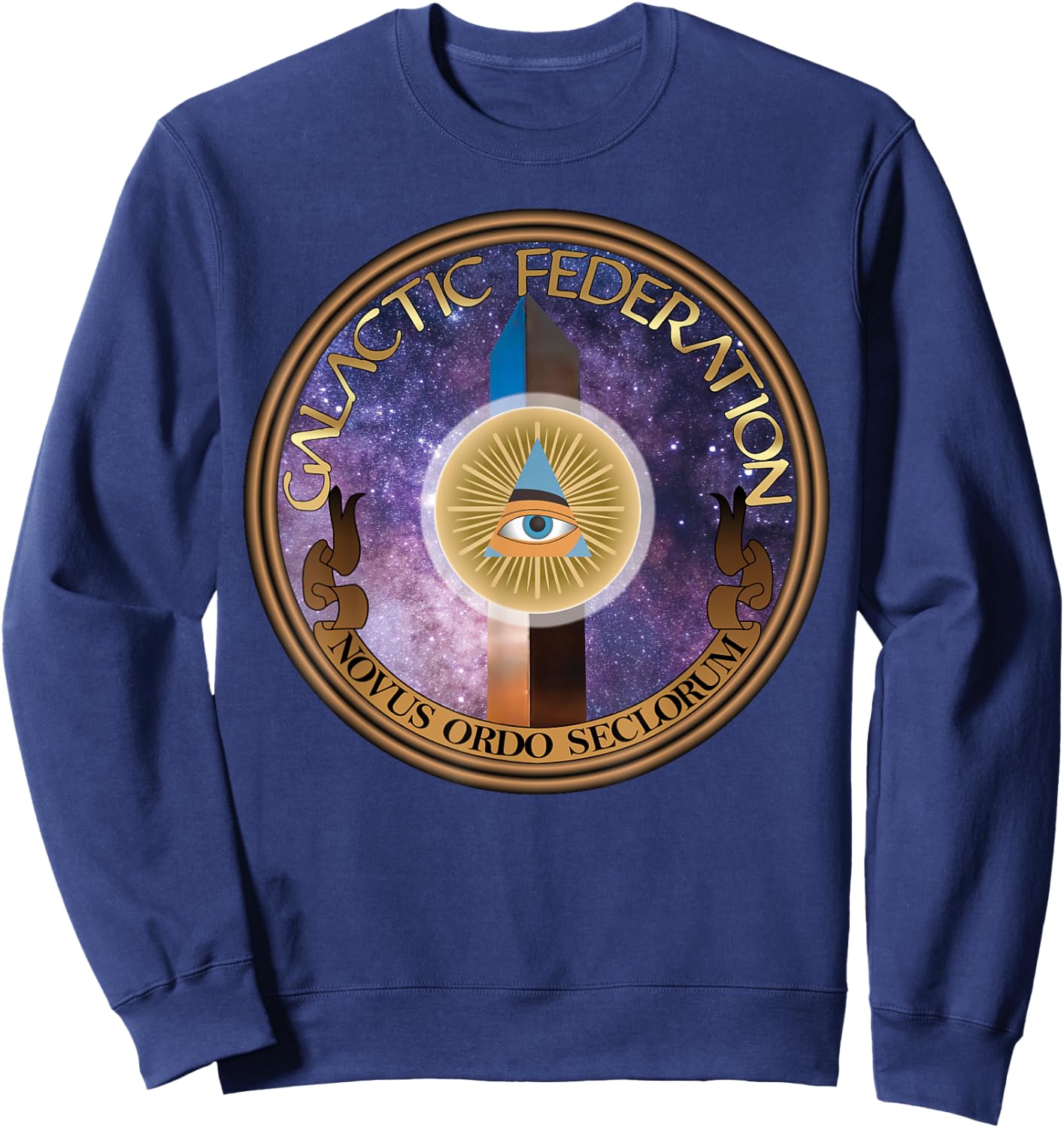 Galactic Federation - 2020 Funny Viral News - Alien Alliance Sweatshirt - Sweatshirt | Navy