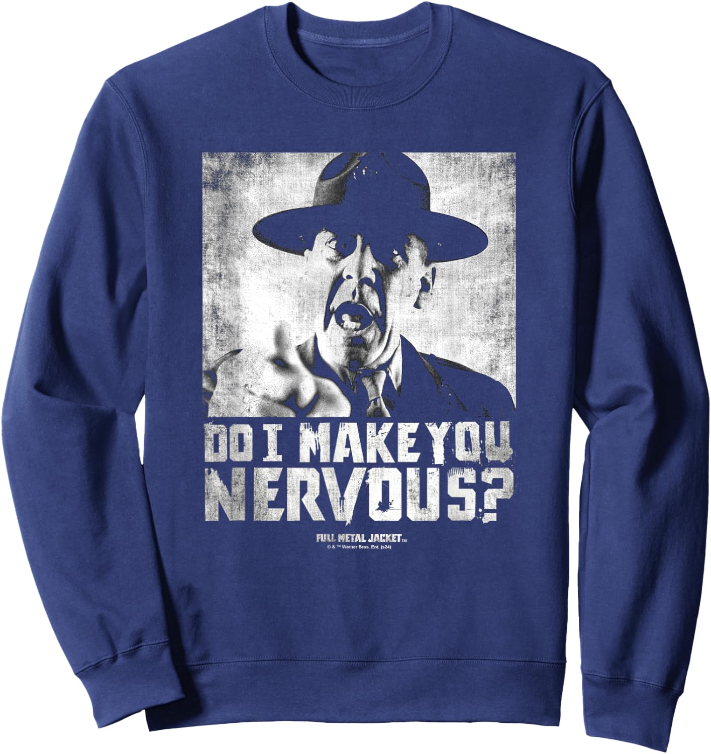 Full Metal Jacket Do I Make You Nervous Sweatshirt - Sweatshirt | Navy