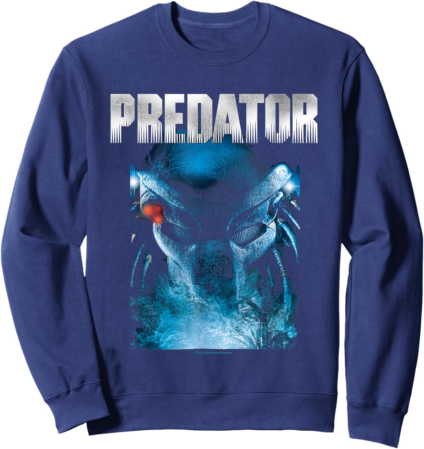 Aliens Iconic Epic Predator Big Face Chest Big Poster Sweatshirt - Sweatshirt | Navy