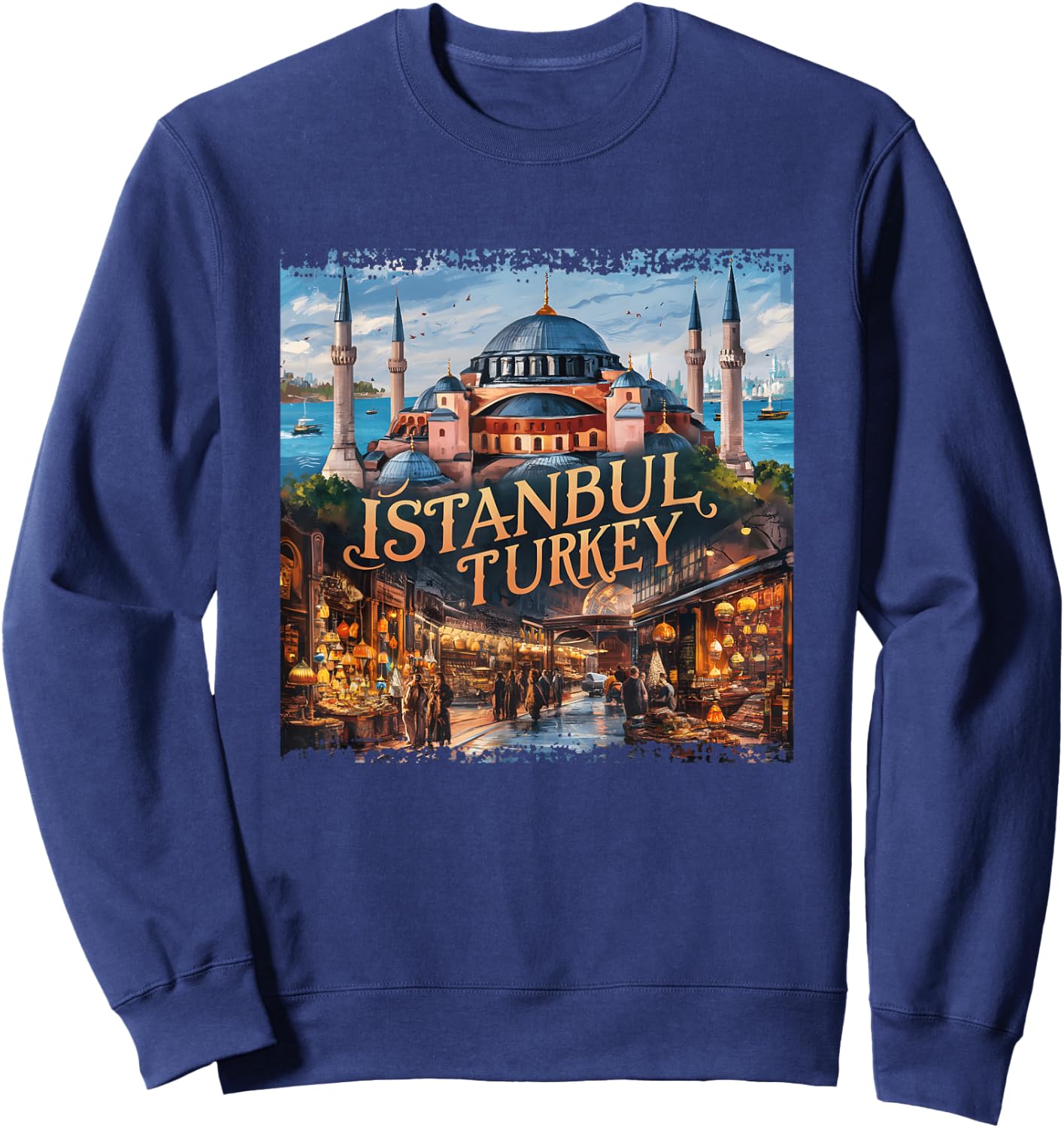 Istanbul, Turkey Sweatshirt - Sweatshirt | Navy