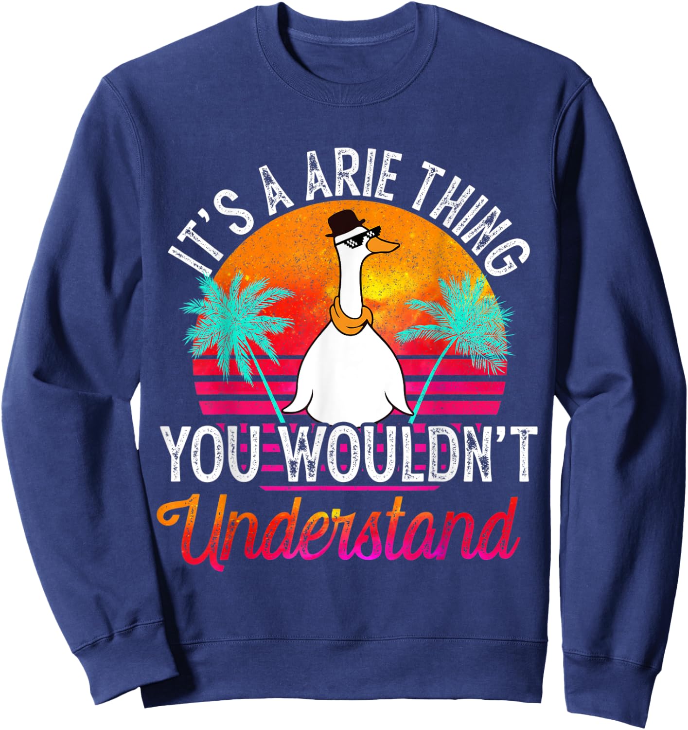 It's A Arie Thing You Wouldn't Understand Funny Arie Name Sweatshirt - Sweatshirt | Navy