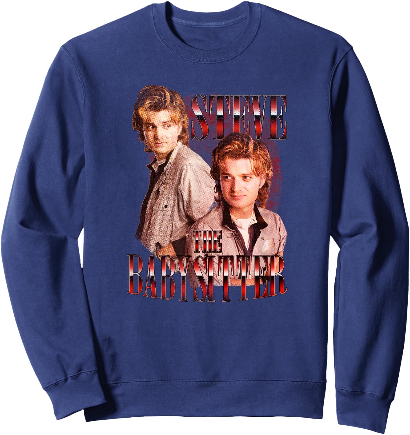 Stranger Things 4 Steve The Baby Sitter Sweatshirt - Sweatshirt | Navy
