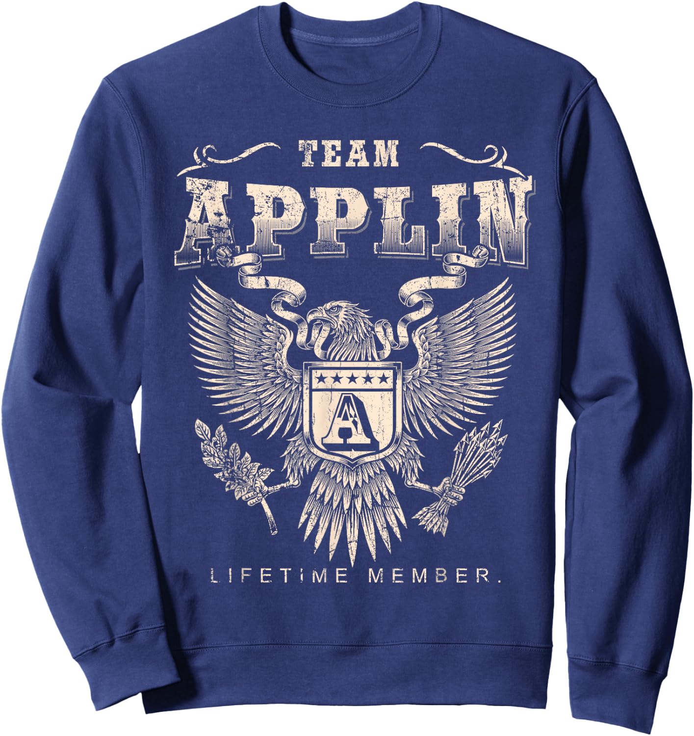 Team Applin Lifetime Member - Applin Name Sweatshirt - Sweatshirt | Navy
