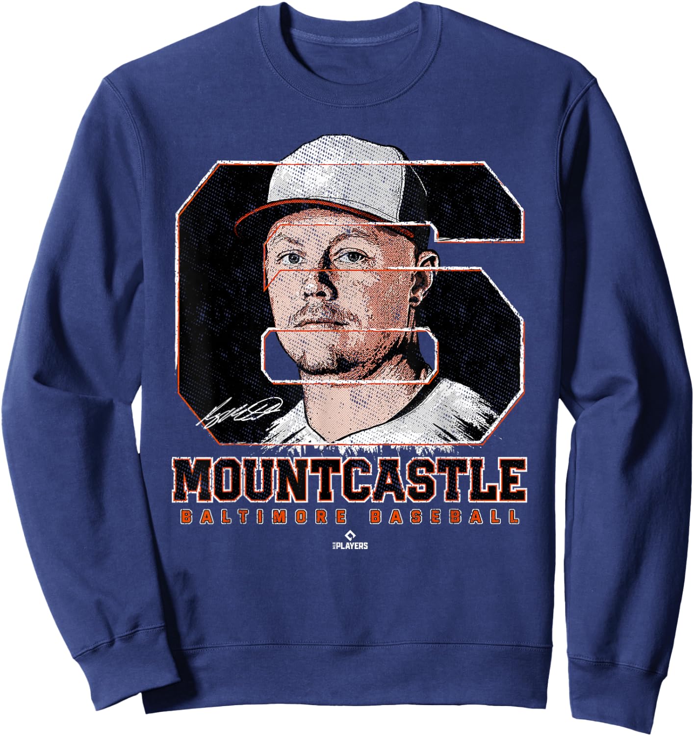 Silhouette Ryan Mountcastle Baltimore MLBPA Sweatshirt - Sweatshirt | Navy