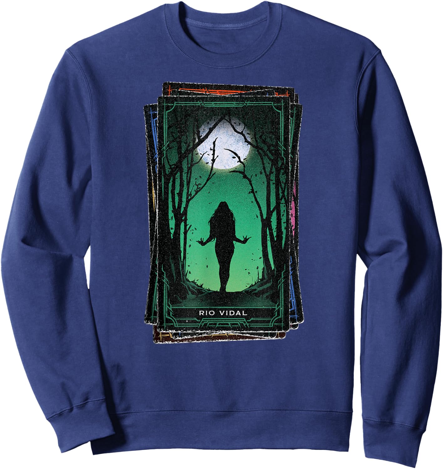 Marvel Agatha All Along Disney+ Rio Vidal Tarot Card Sweatshirt - Sweatshirt | Navy