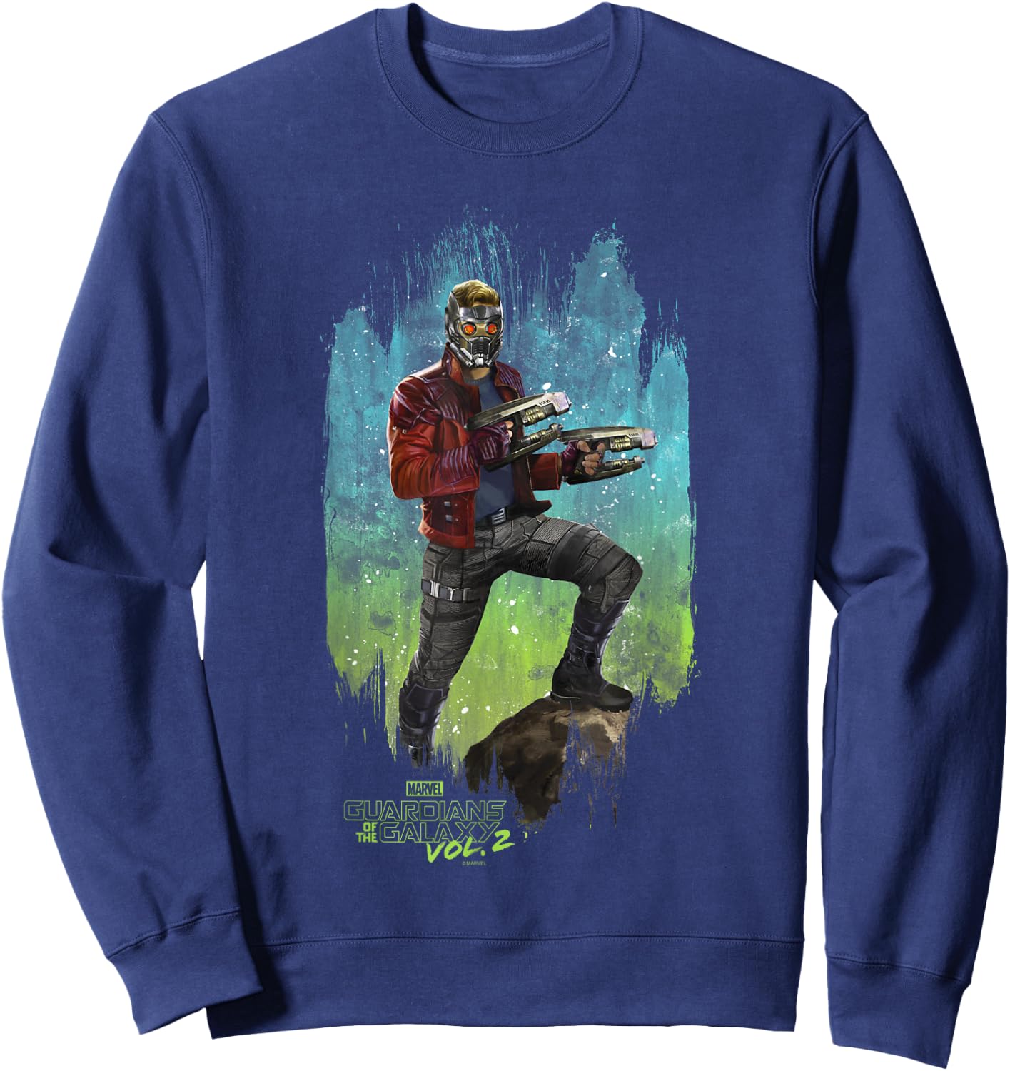 Marvel Guardians of The Galaxy Vol 2 Star-Lord Spacedust Sweatshirt - Sweatshirt | Navy