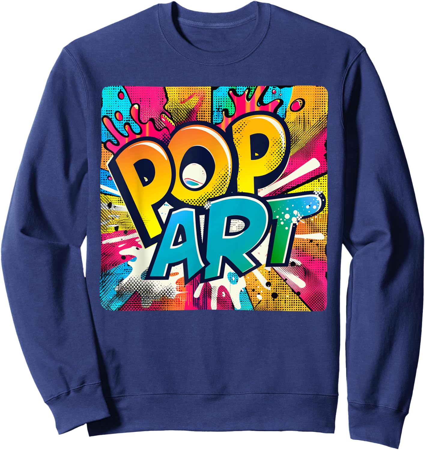 Multicolor Pop Art Costume for fresh Style Lovers Sweatshirt - Sweatshirt | Navy