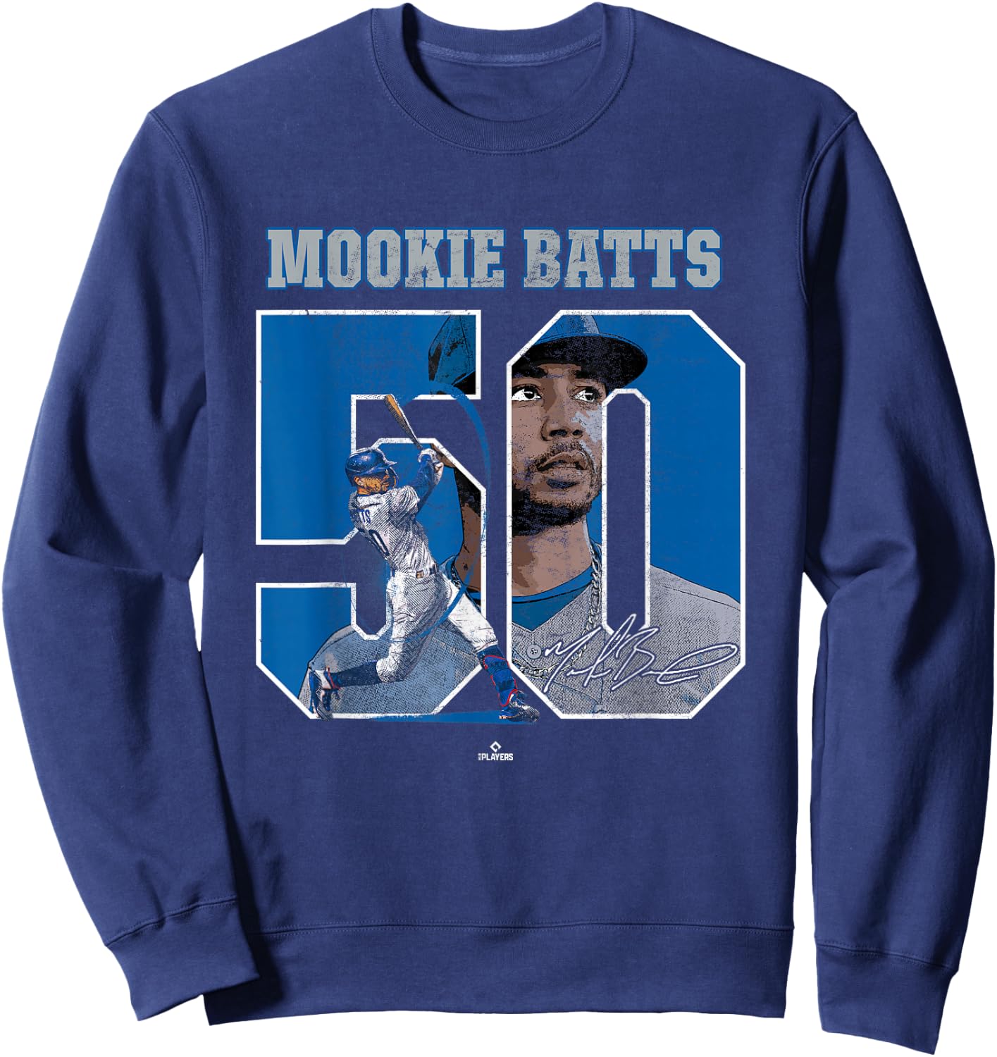 Mookie Batts Mookie Betts Los Angeles MLBPA Sweatshirt - Sweatshirt | Navy