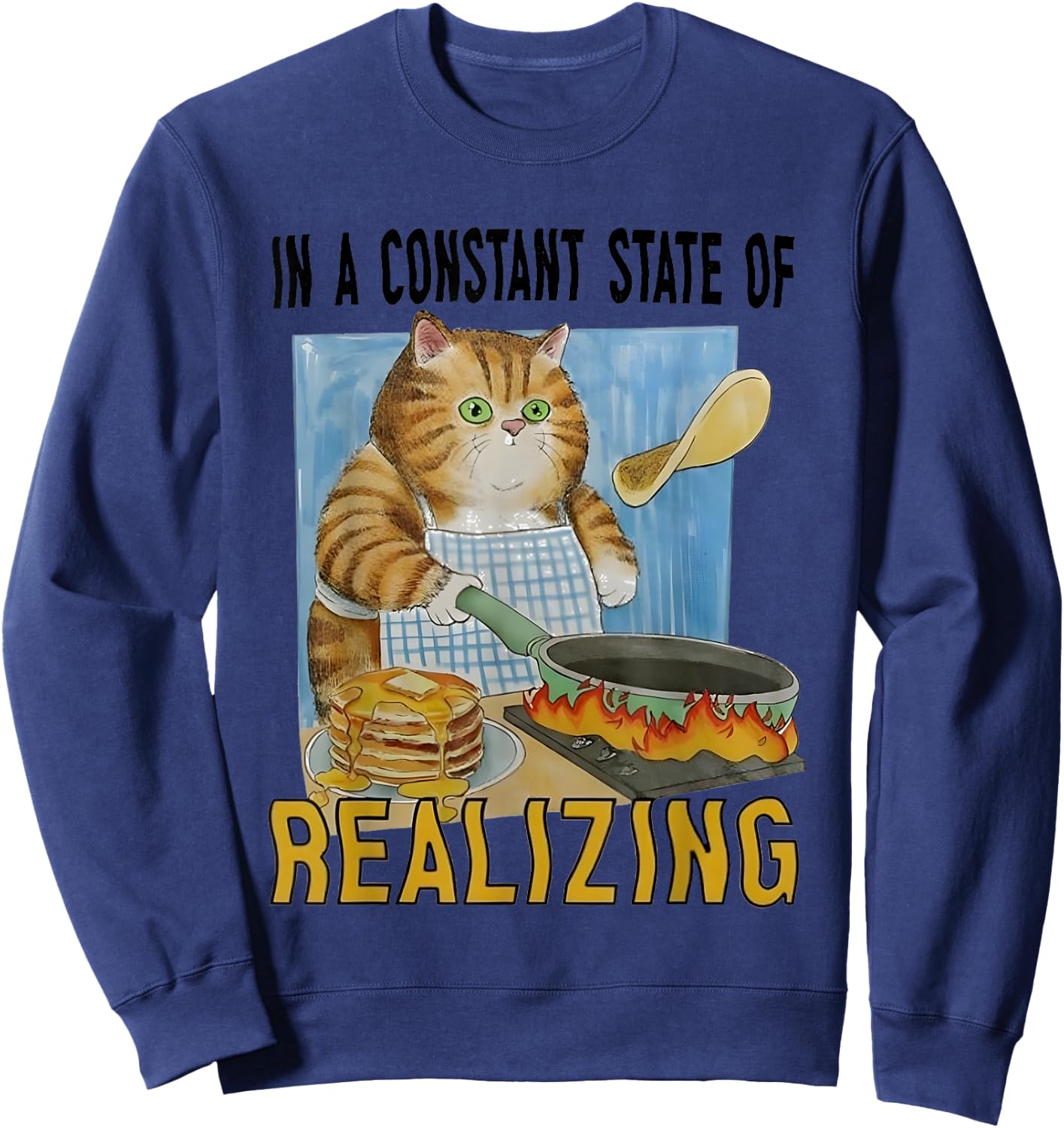 In A Constant State Of Realizing Sweatshirt - Sweatshirt | Navy