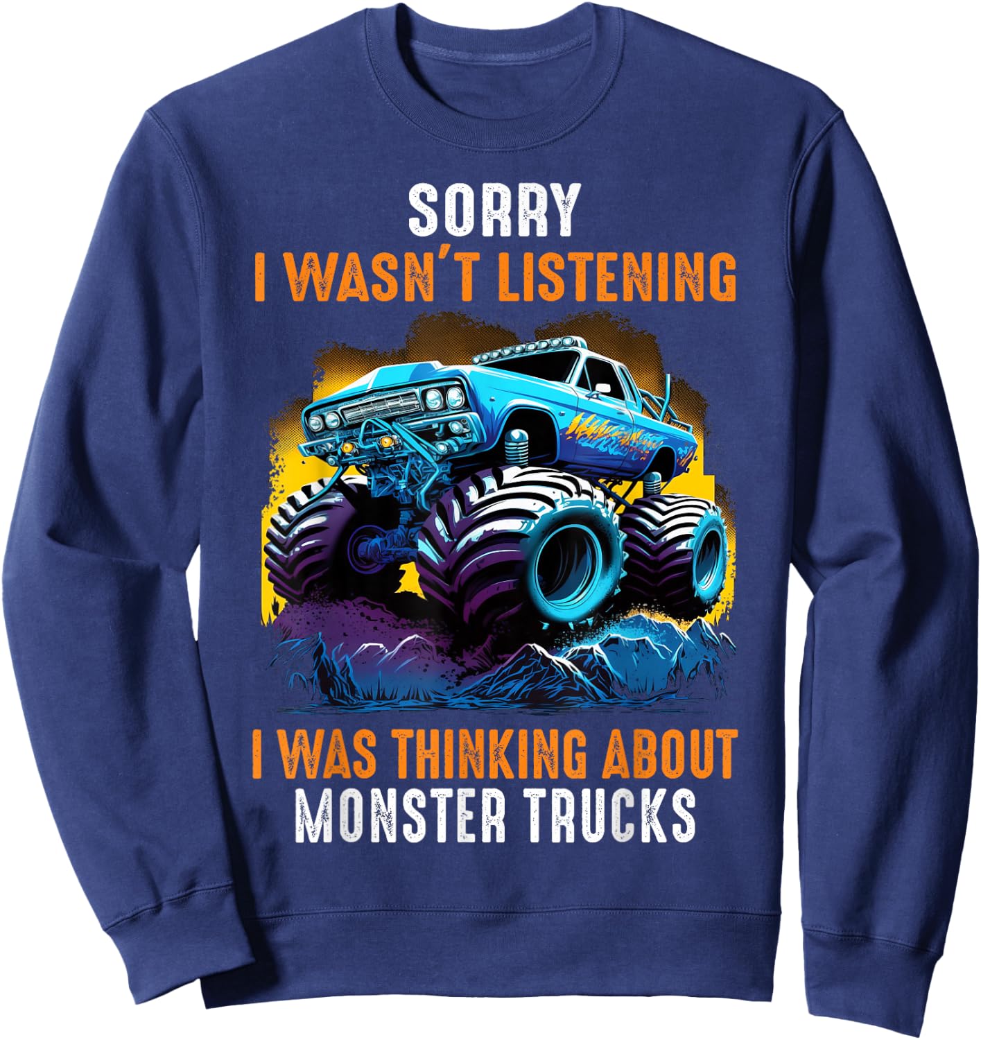 Monster Truck Fans Sweatshirt - Sweatshirt | Navy