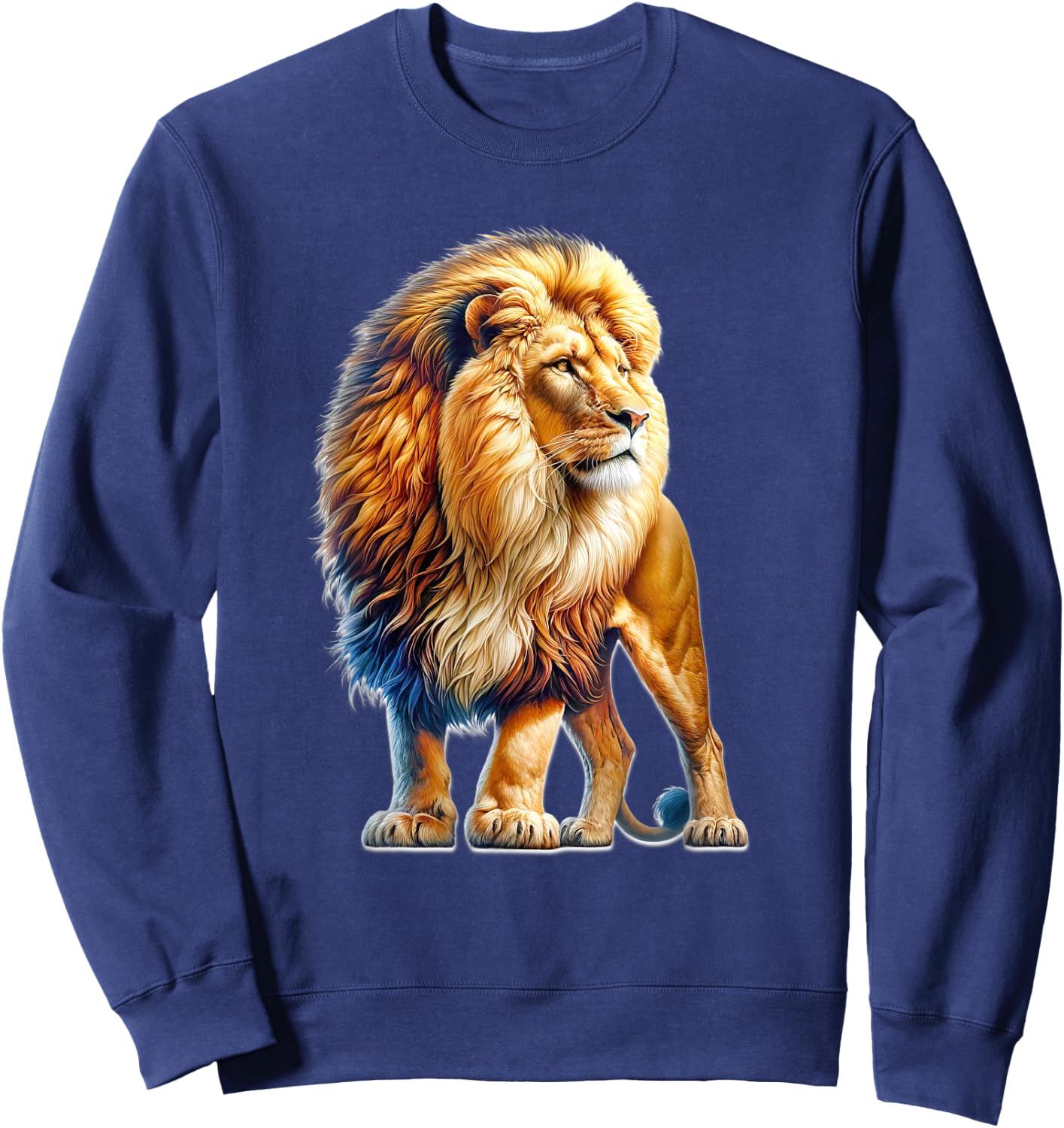 Lion x Majestic Lion Sweatshirt - Sweatshirt | Navy