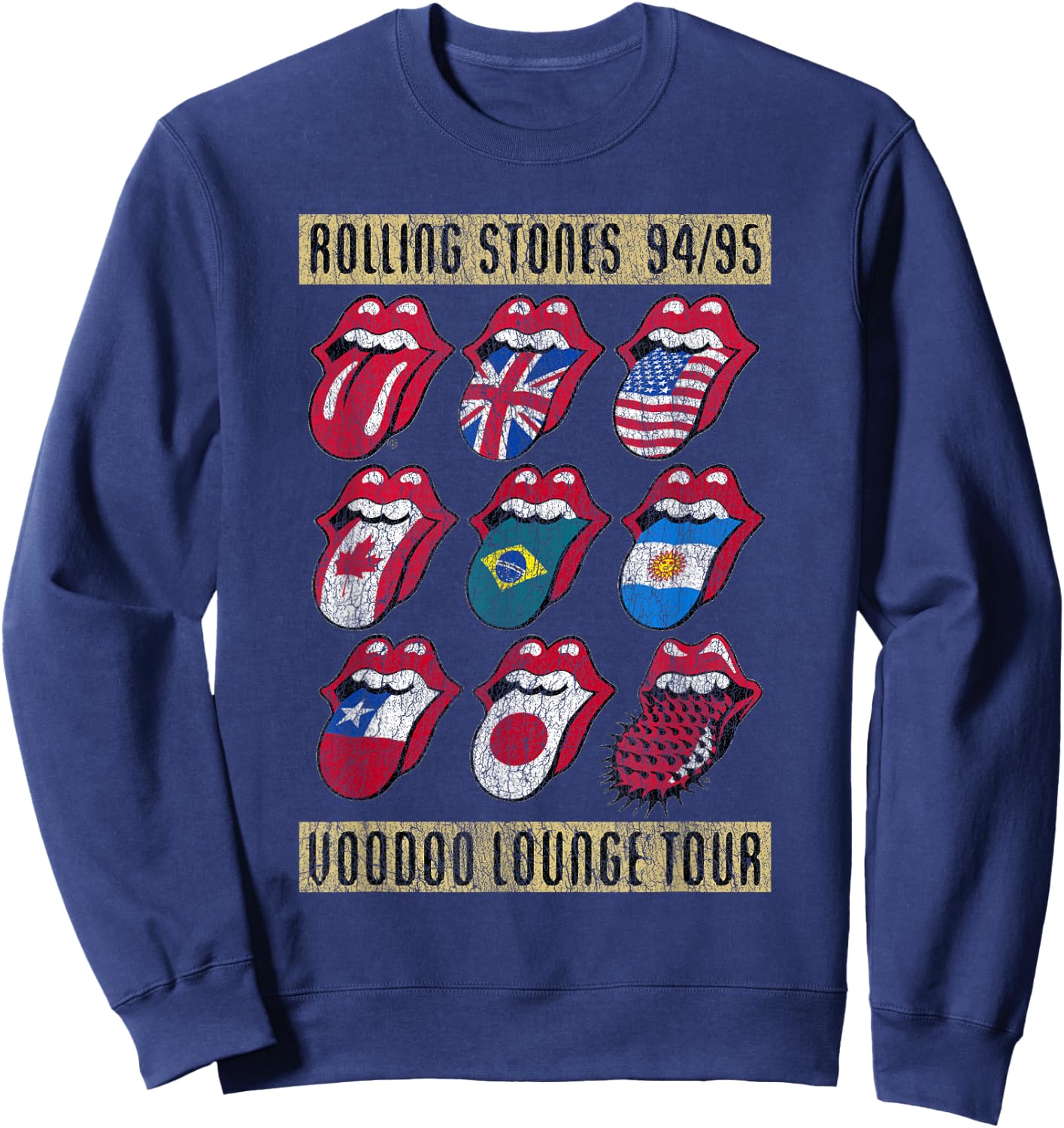 Rolling Stones Voodoo Lounge Charcoal Sweatshirt - Sweatshirt | Navy