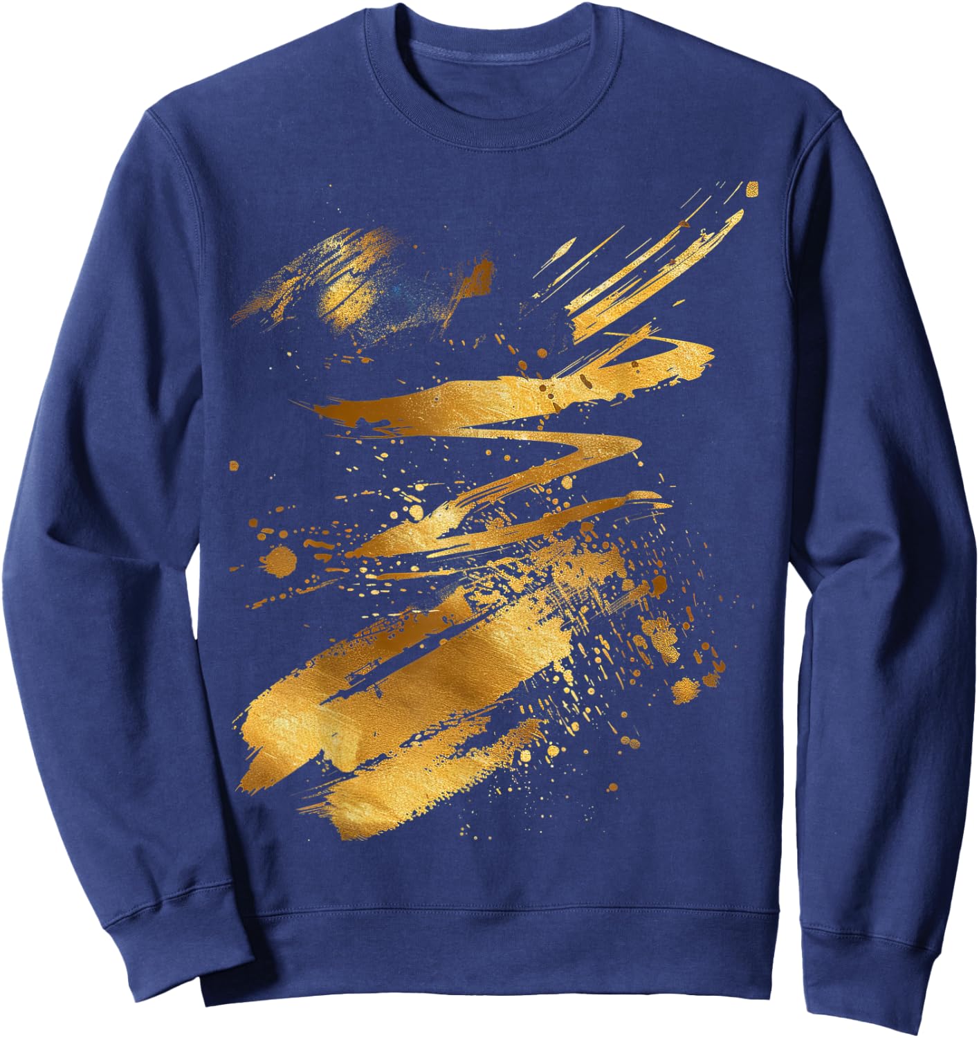 And Black Dynamic Splatter Sweatshirt - Sweatshirt | Navy