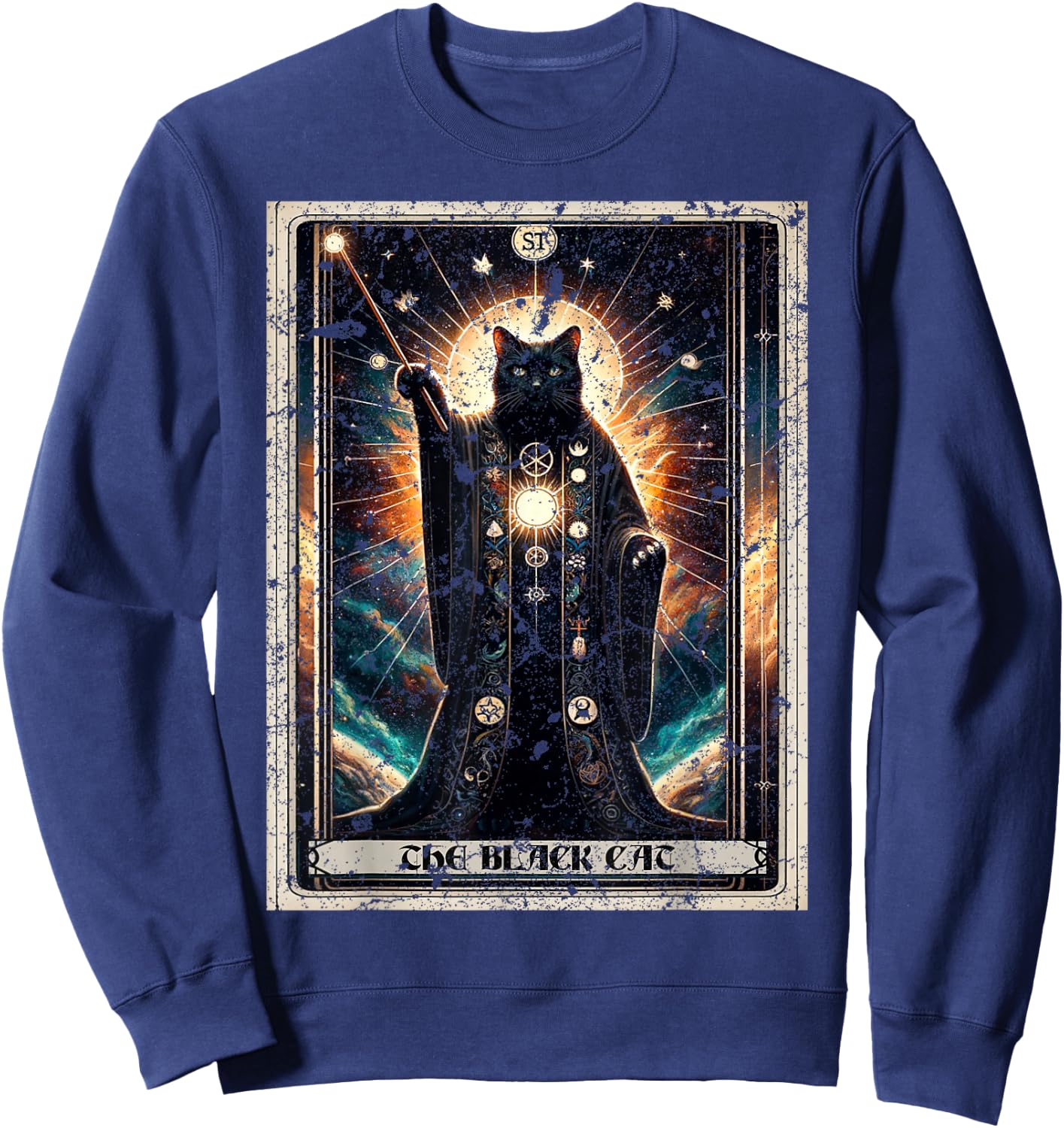 Cat Black Sweatshirt - Sweatshirt | Navy