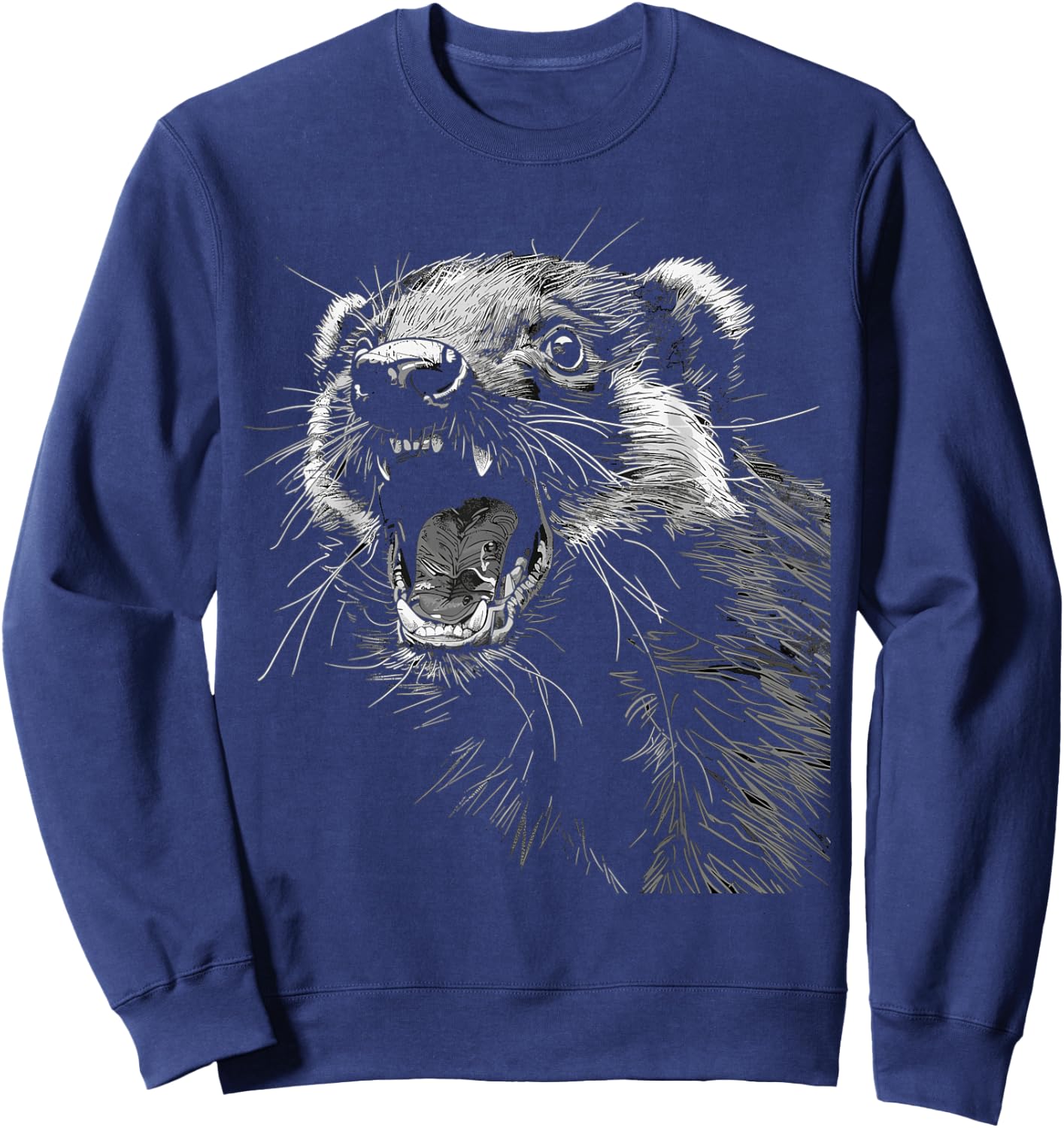 Funny Honey Badger Lover Men Sweatshirt - Sweatshirt | Navy