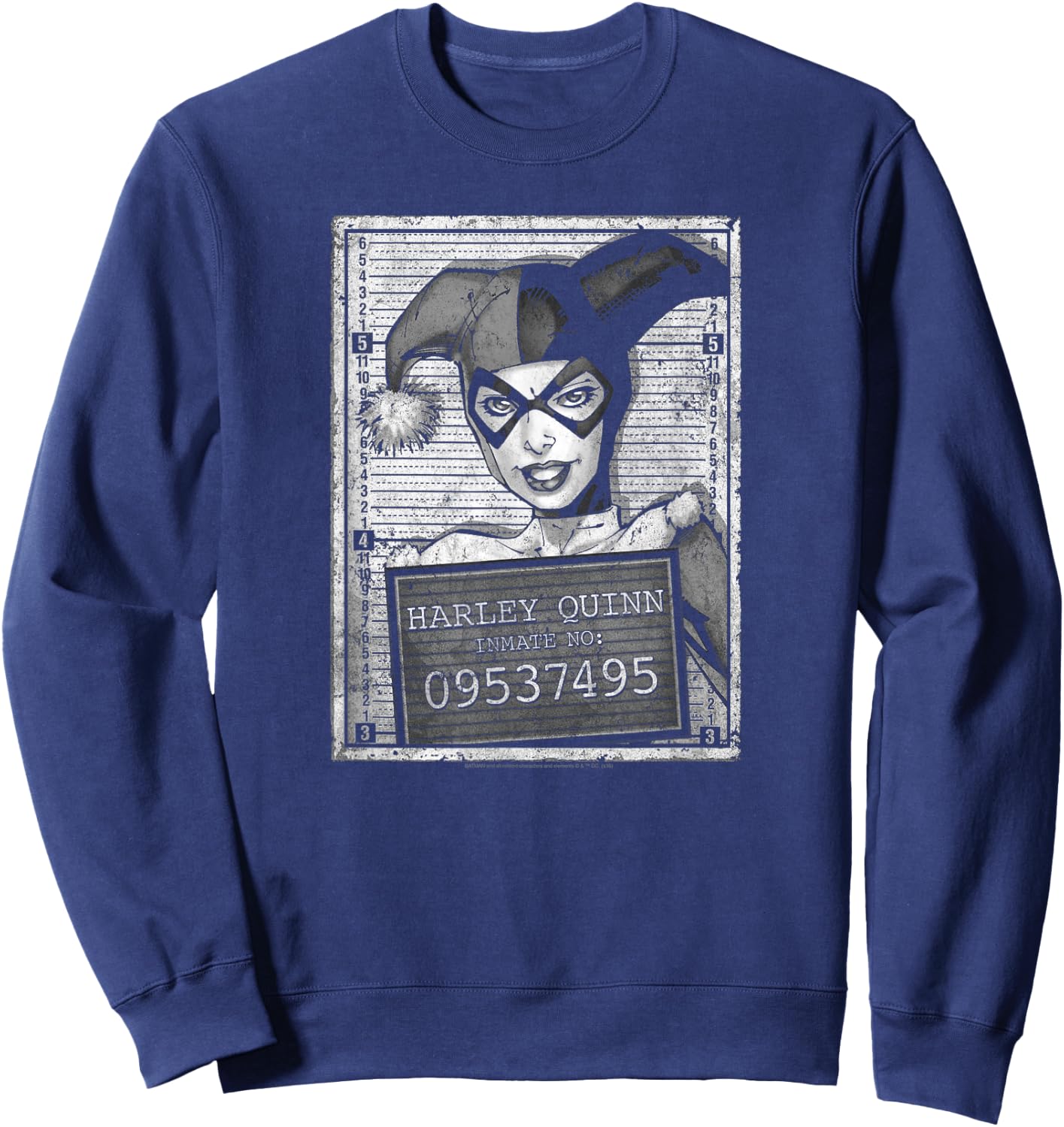 Batman Harley Quinn Inmate Sweatshirt - Sweatshirt | Navy
