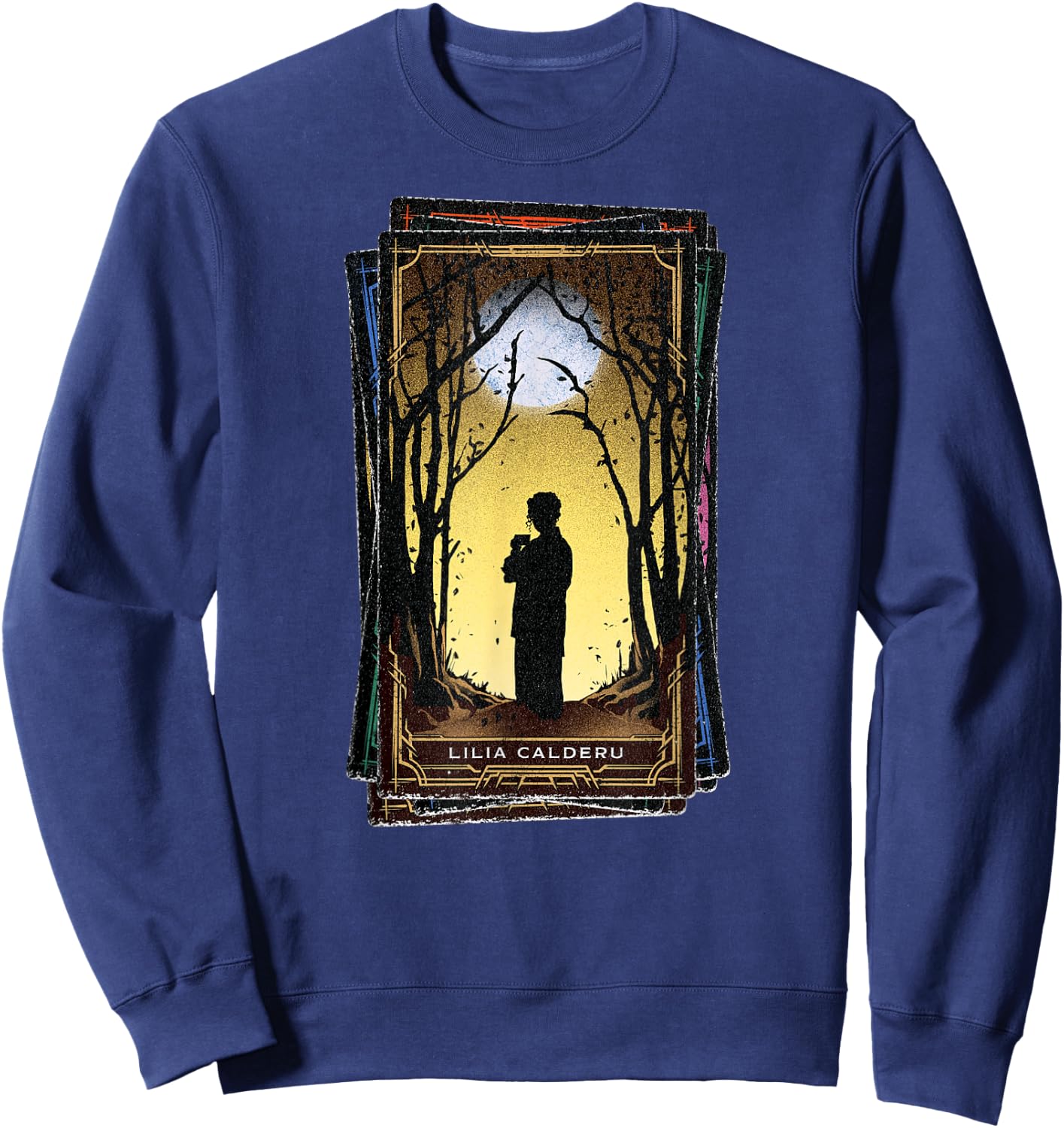 Marvel Agatha All Along Disney+ Lilia Calderu Tarot Card Sweatshirt - Sweatshirt | Navy