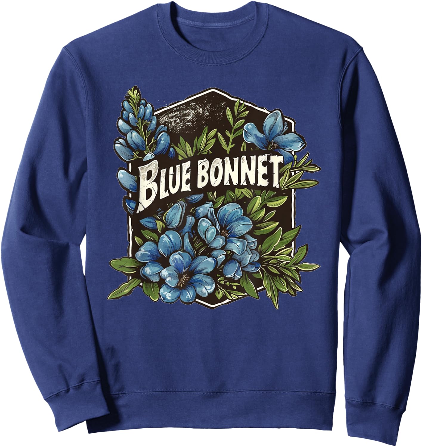 Pretty Bluebonnet Costume for Flower Lovers Sweatshirt - Sweatshirt | Navy