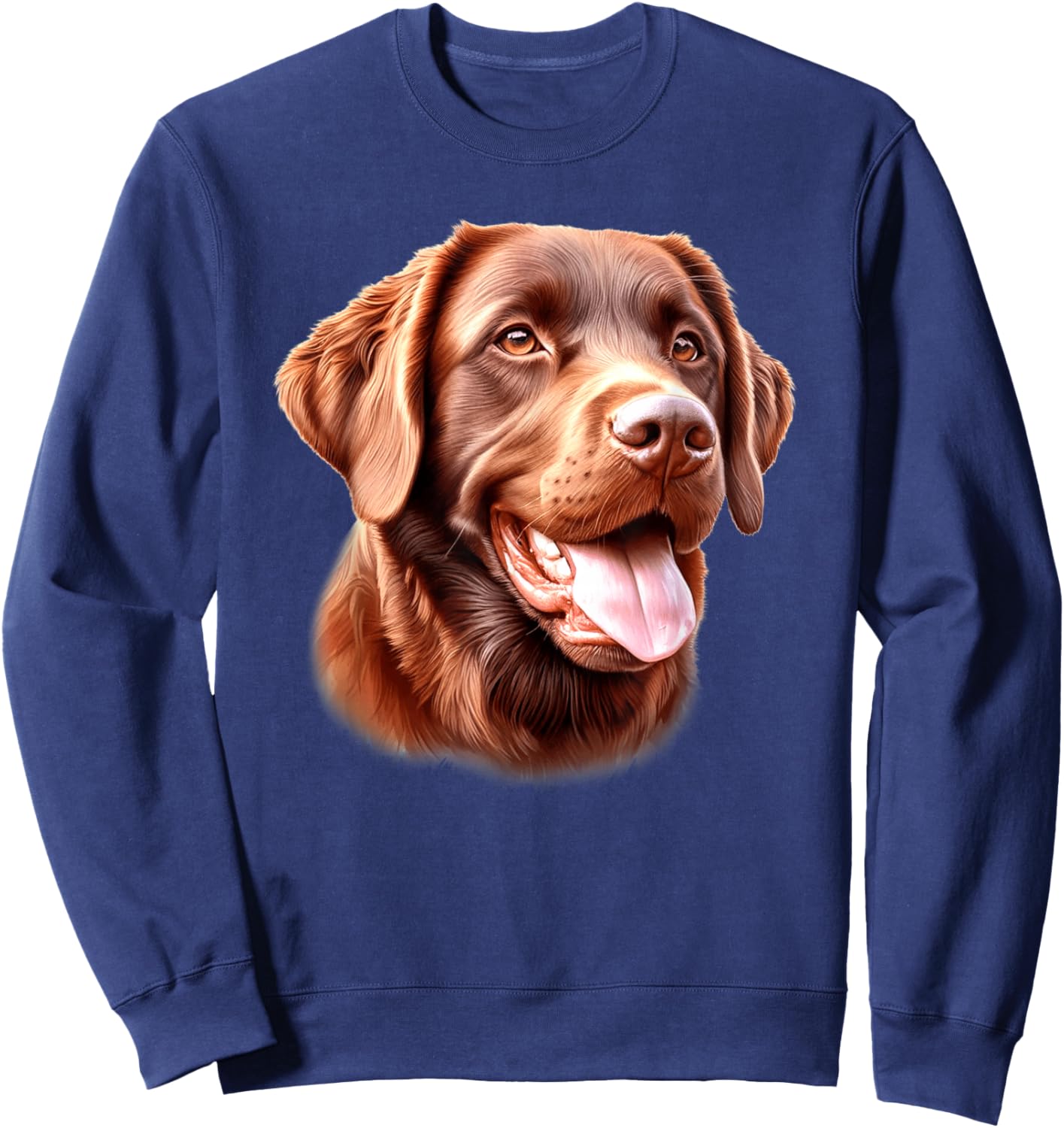 Chesapeake Bay Retriever Dog Portrait Sweatshirt - Sweatshirt | Navy