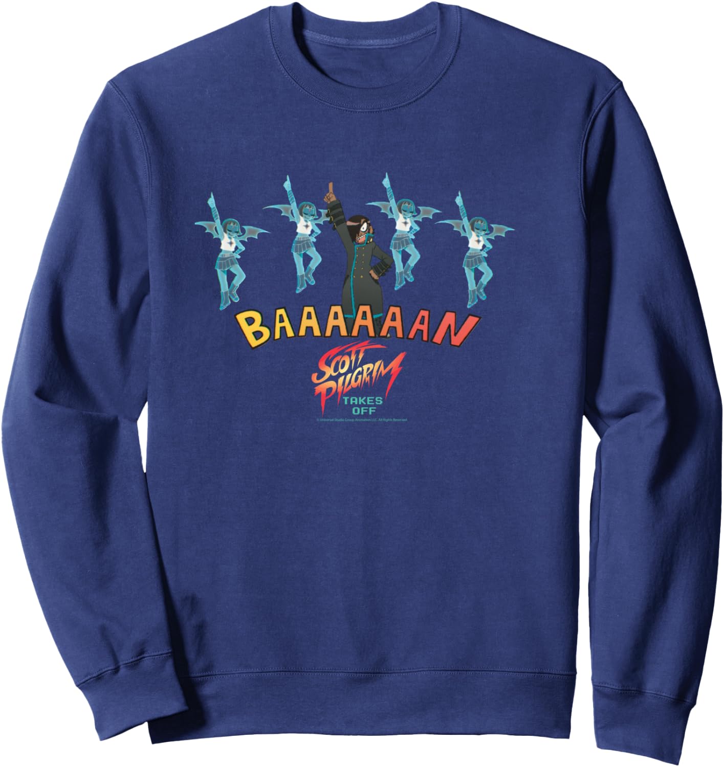 Scott Pilgrim Takes Off Matthew Patel Demon Hipster Chicks Sweatshirt - Sweatshirt | Navy