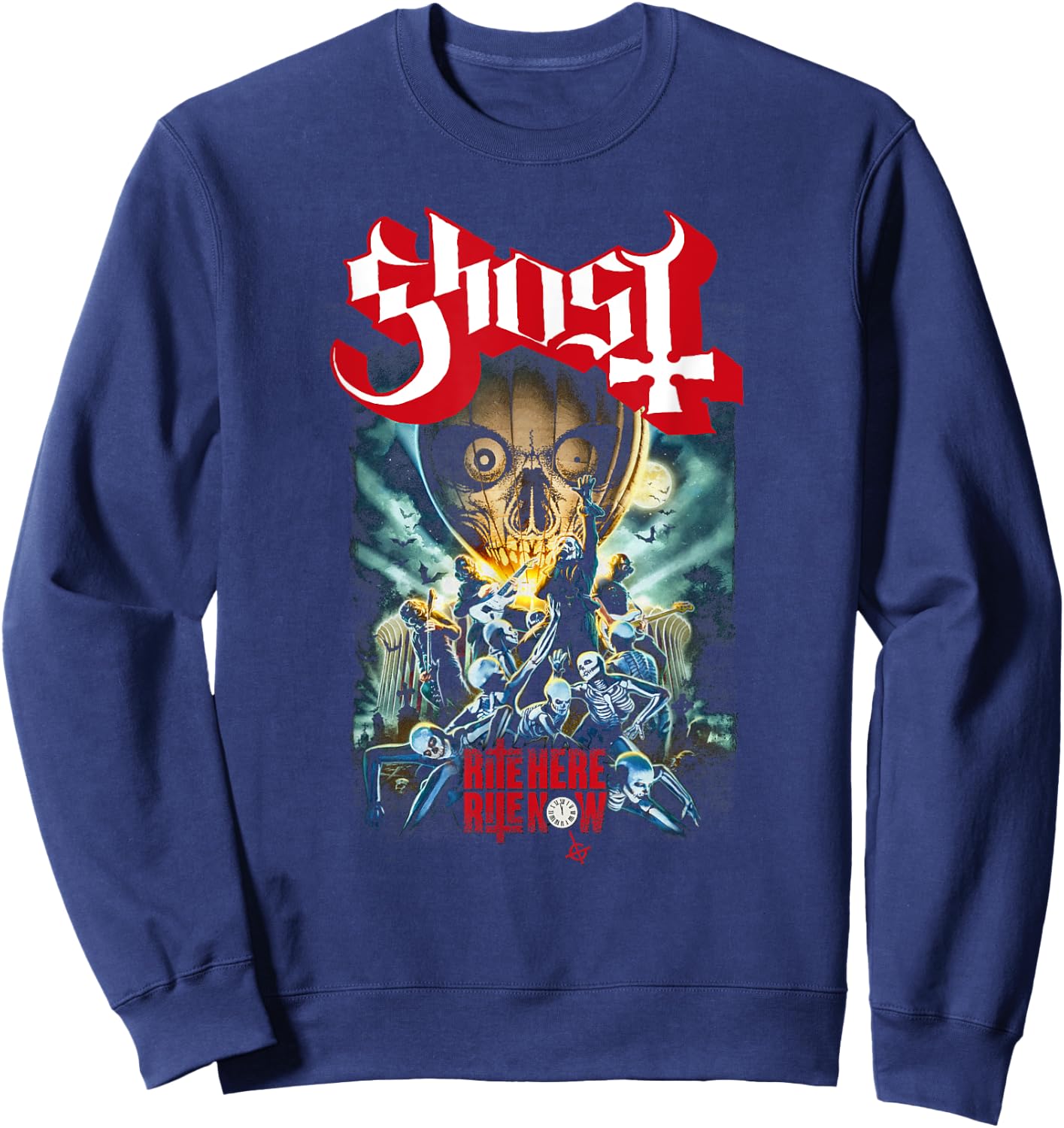 Ghost – Rite Here, Rite Now Poster Sweatshirt - Sweatshirt | Navy