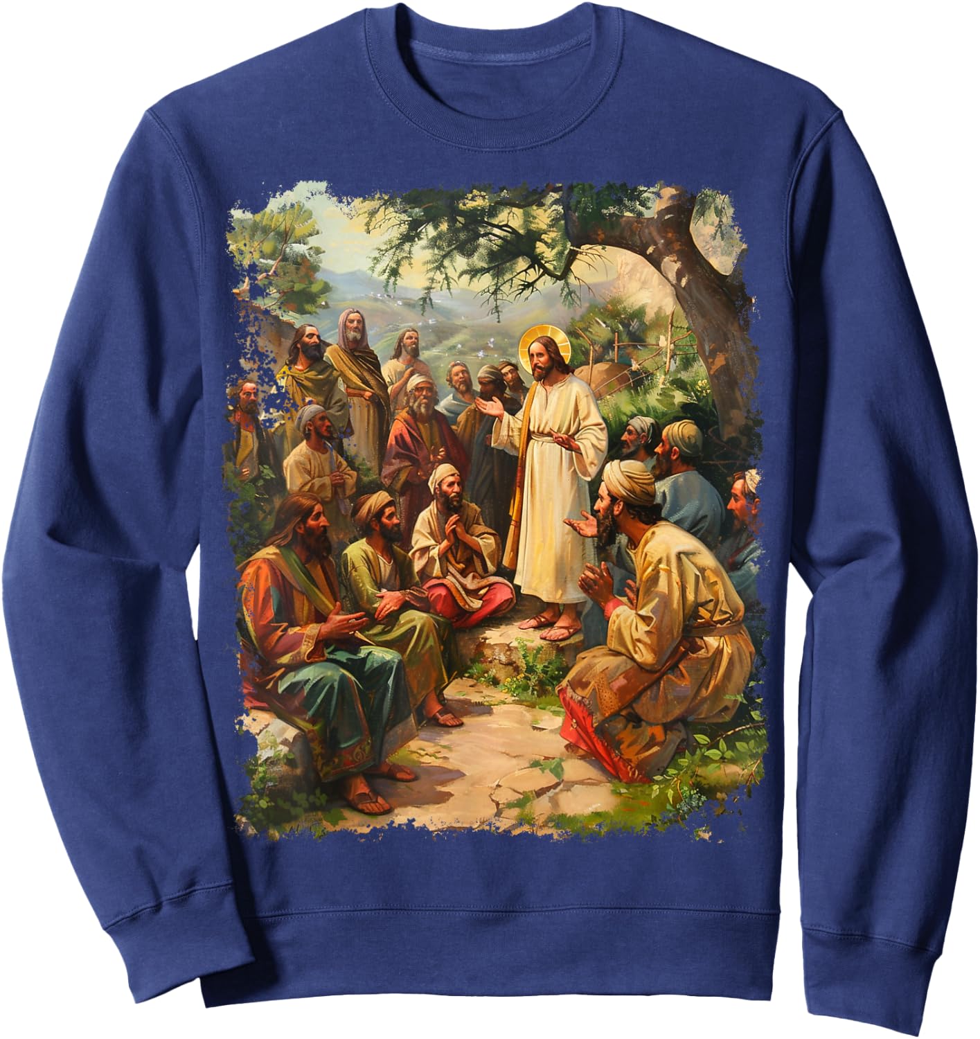 Apostle Jesus Christ Sweatshirt - Sweatshirt | Navy