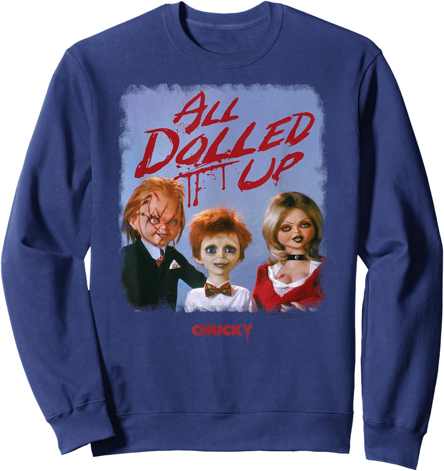 Chucky Family All Dolled Up Sweatshirt - Sweatshirt | Navy